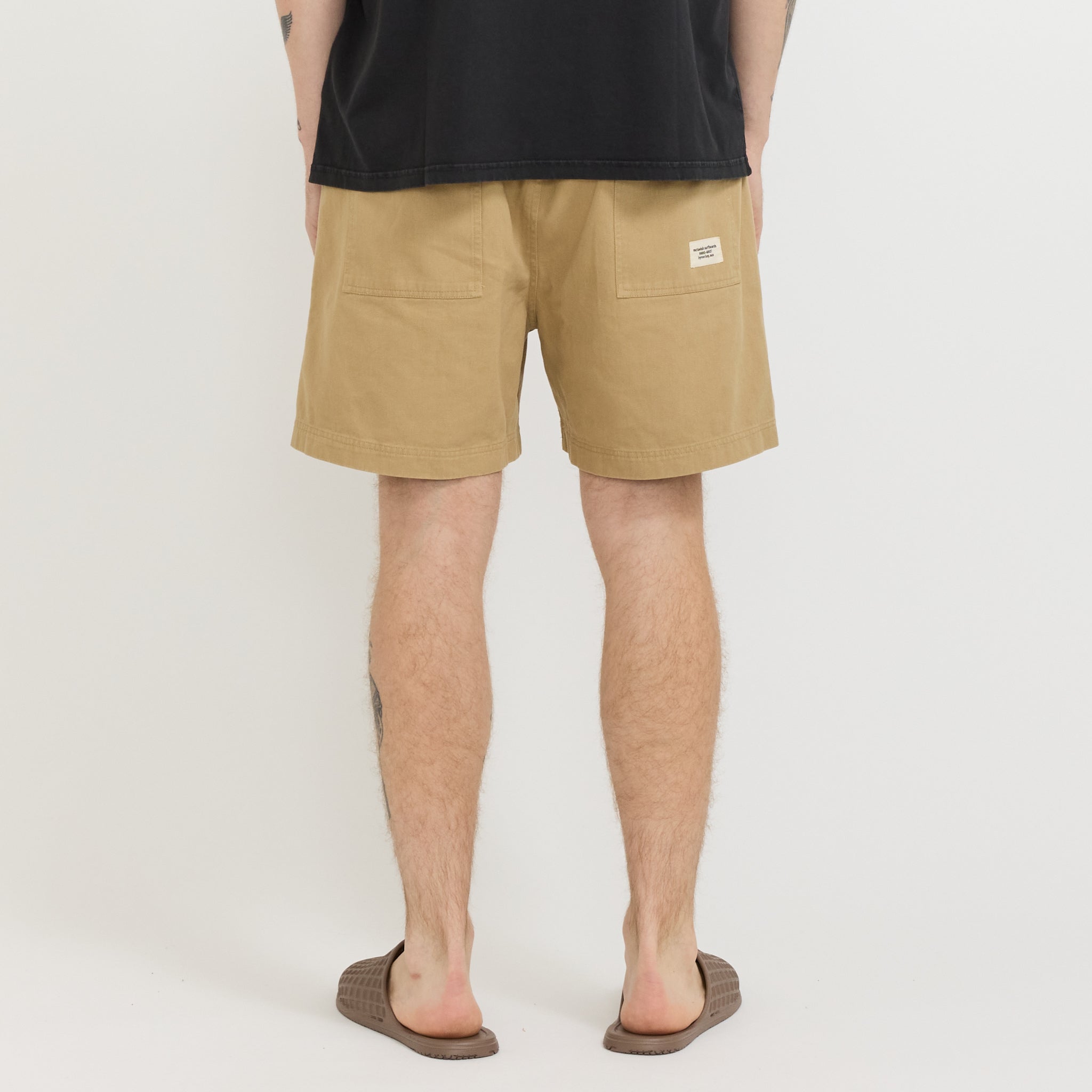 Twill Shorts Tan