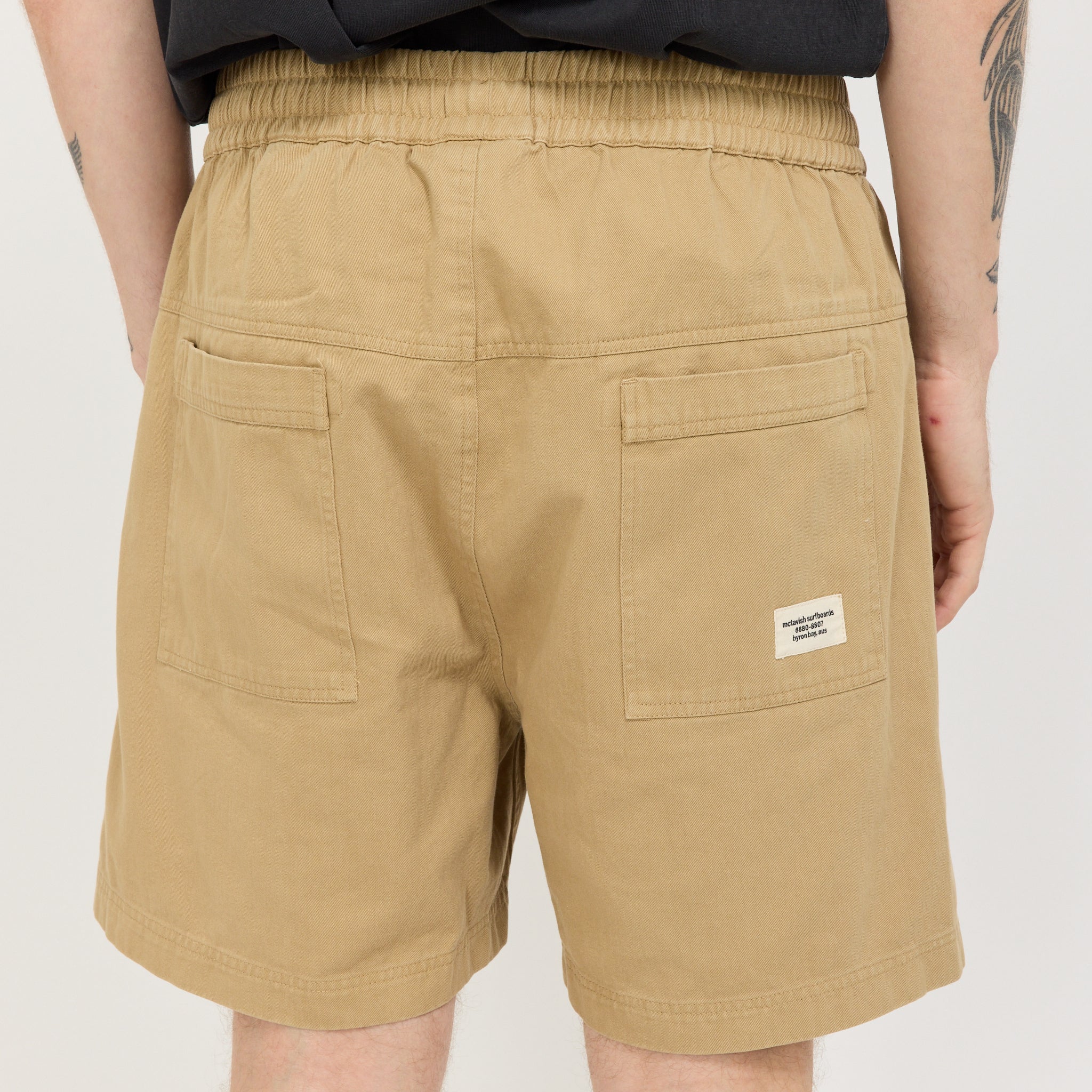 Twill Shorts Tan