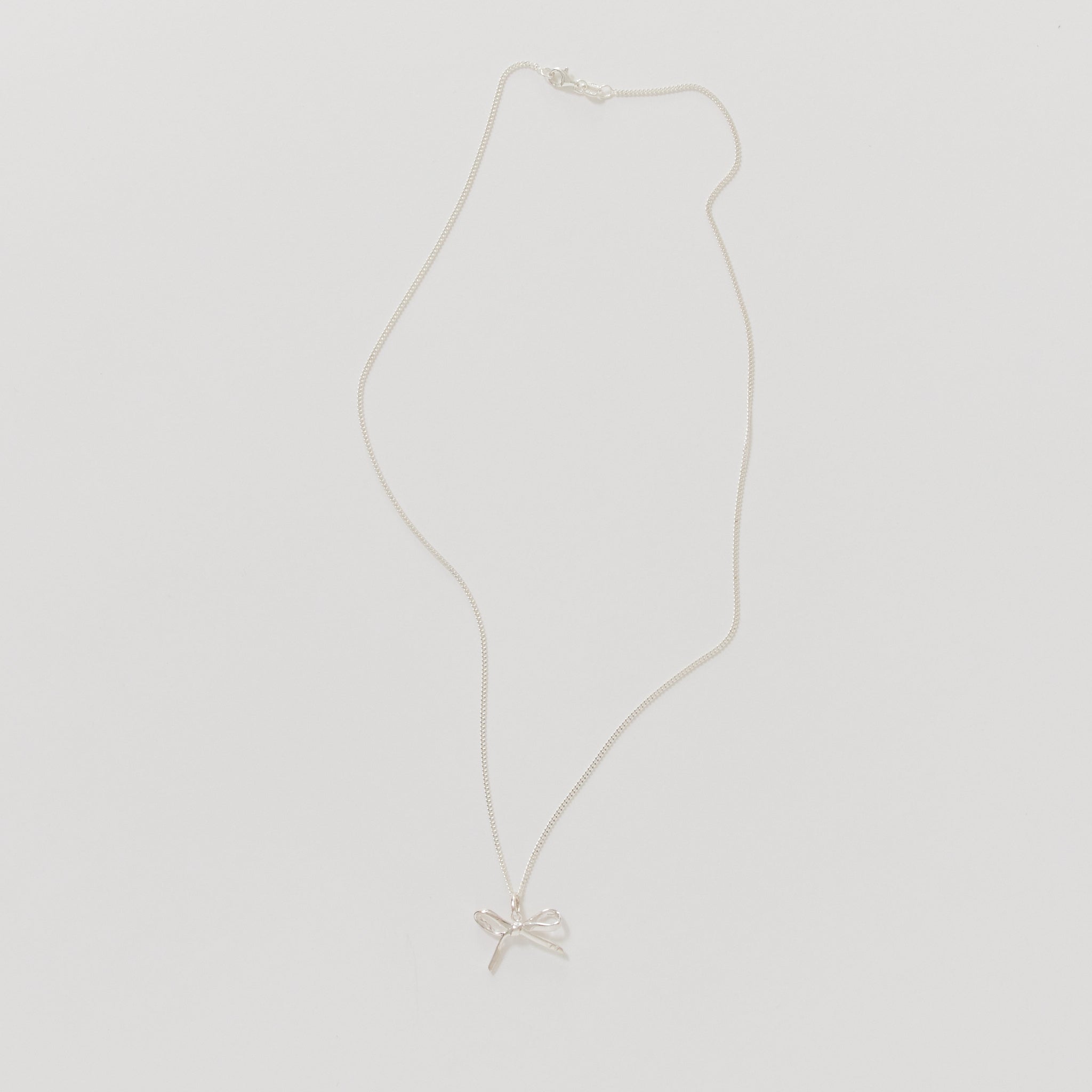 Meadowlark | Bow Charm Necklace Sterling Silver | Maplestore