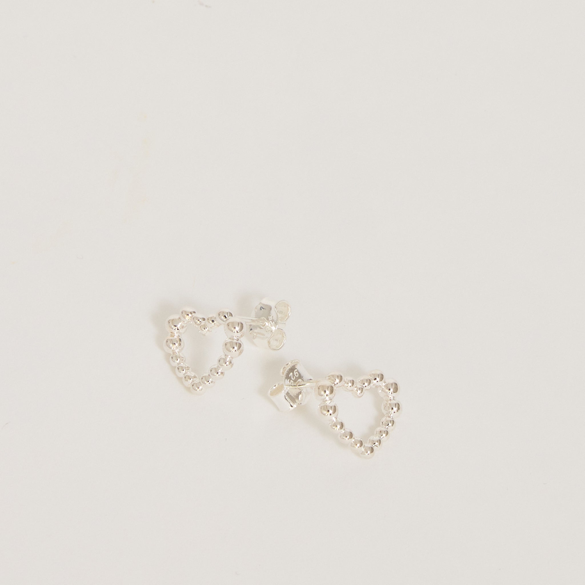 Meadowlark | Fizzy Heart Studs Sterling Silver | Maplestore