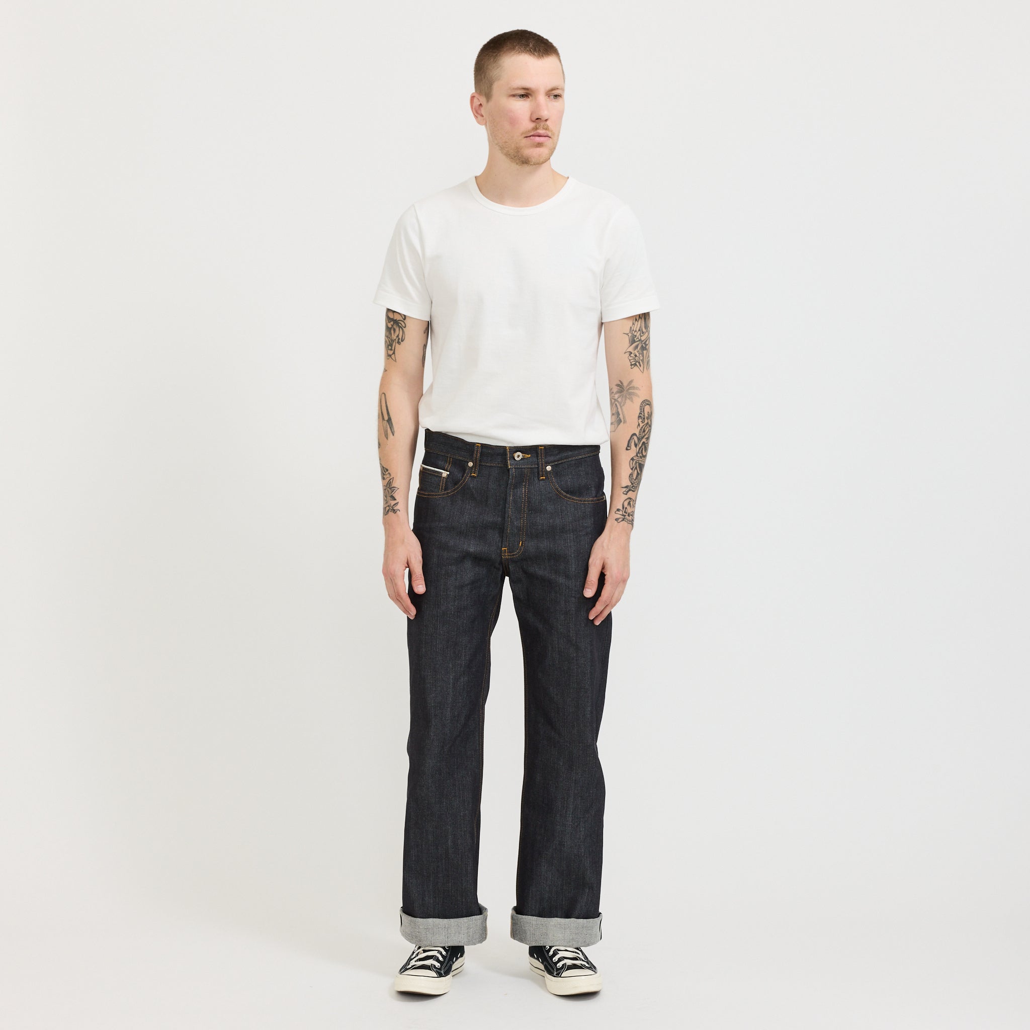 215 Loopwheeled Classic Fit T-Shirt White