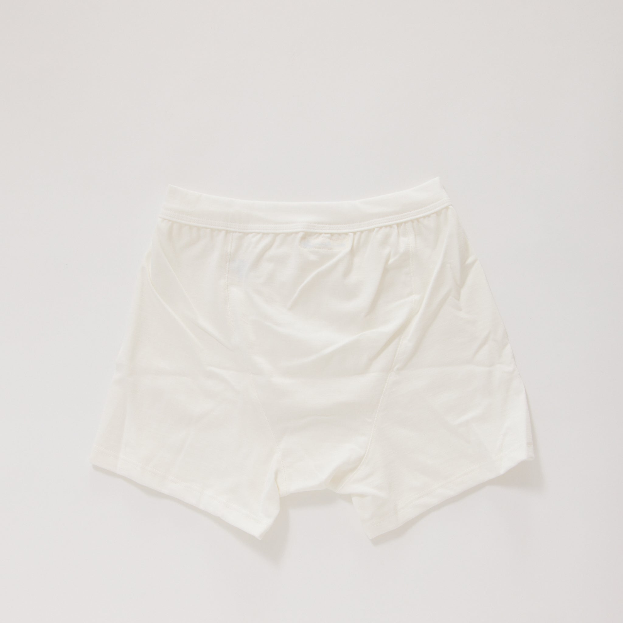 255 Loopwheeled Midweight Button Fly Boxer White