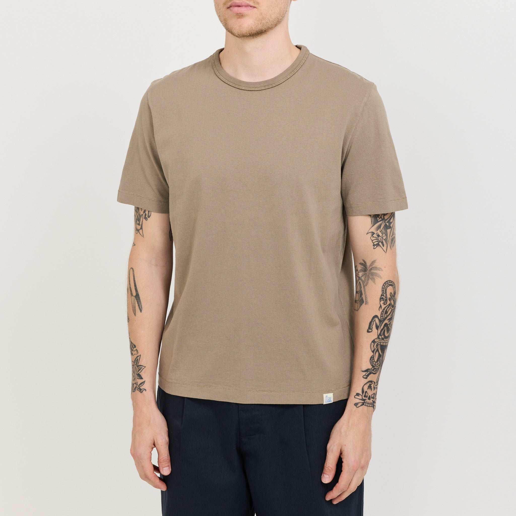 Classic Cotton Jersey T-Shirt Faded Grain
