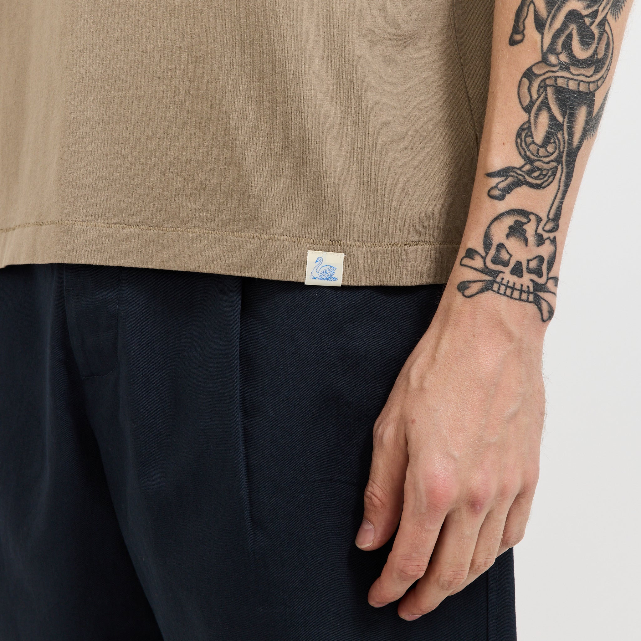 Classic Cotton Jersey T-Shirt Faded Grain