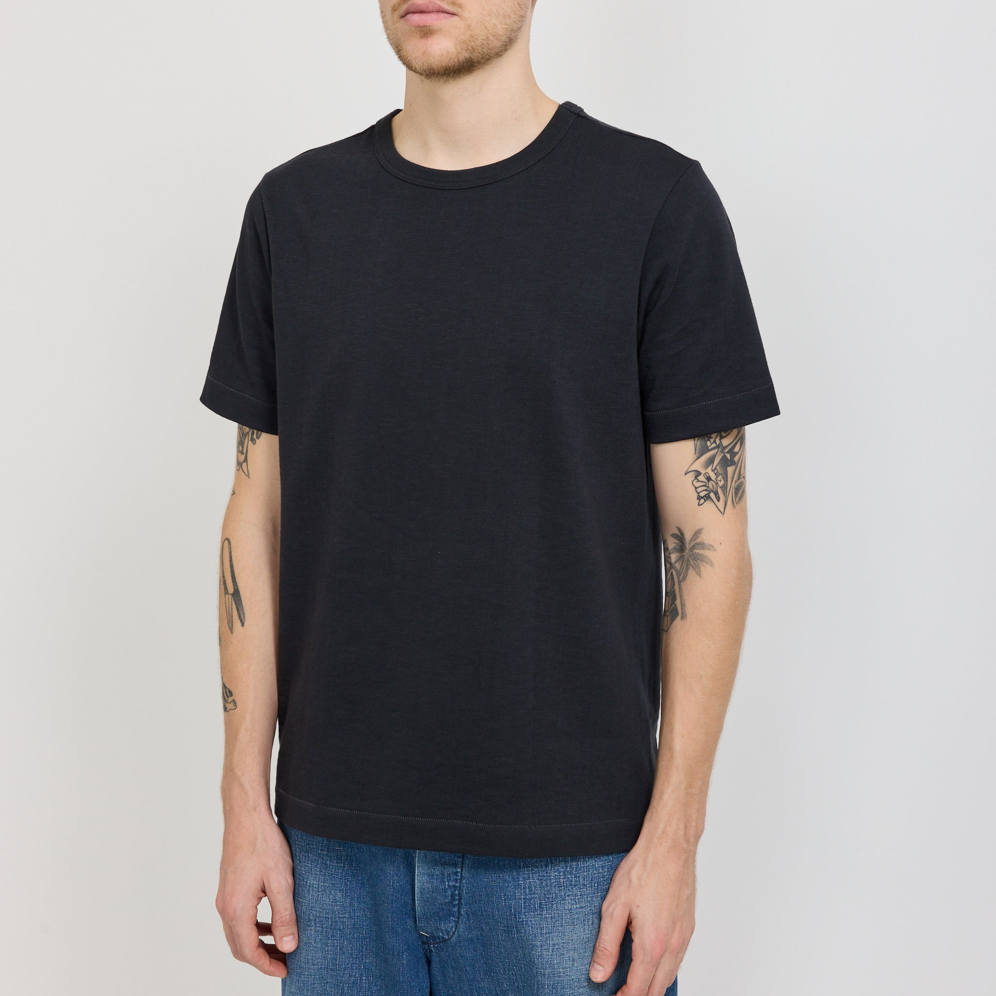 2S14 Loopwheeled Relaxed Fit Heavyweight T-Shirt Charcoal