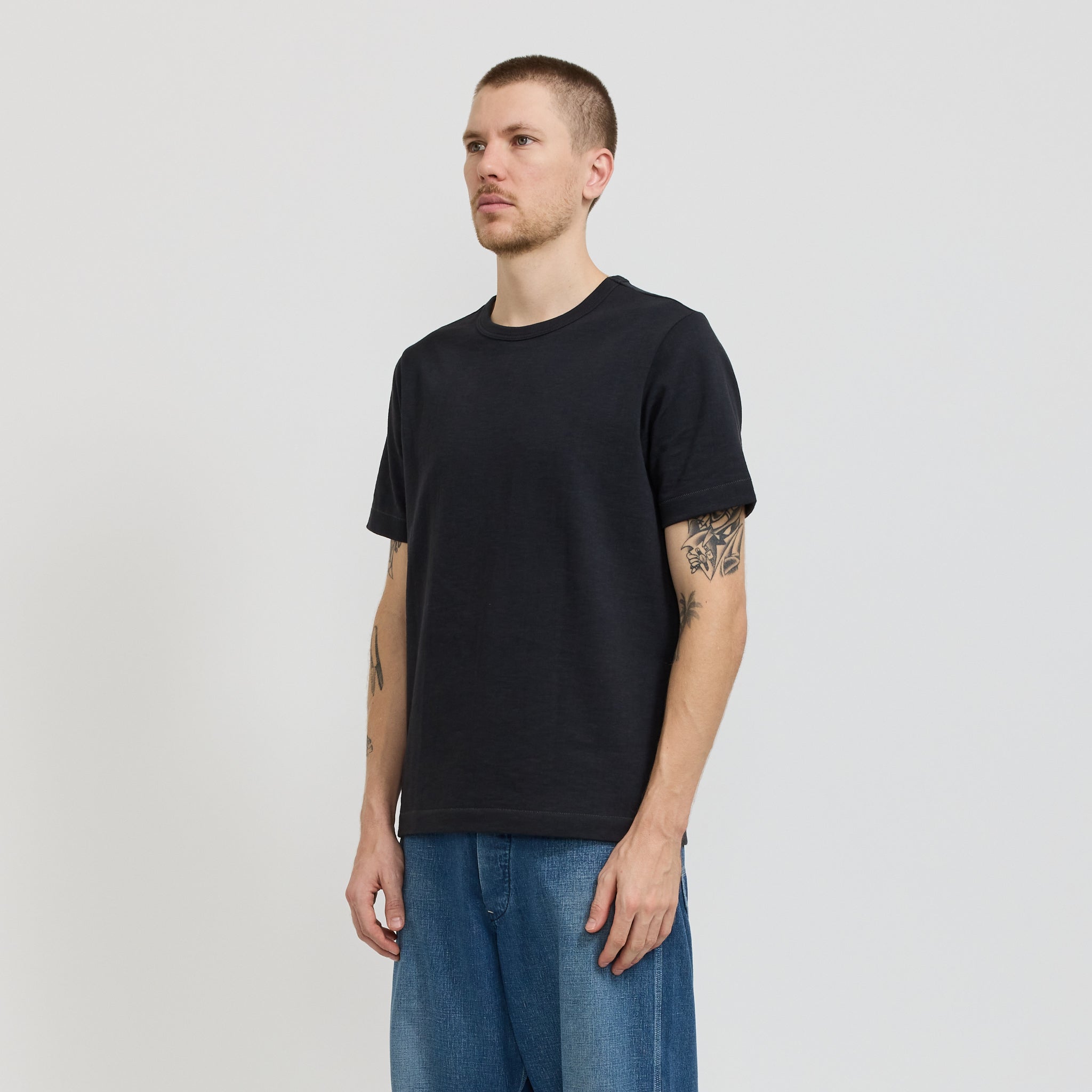 2S14 Loopwheeled Relaxed Fit Heavyweight T-Shirt Charcoal