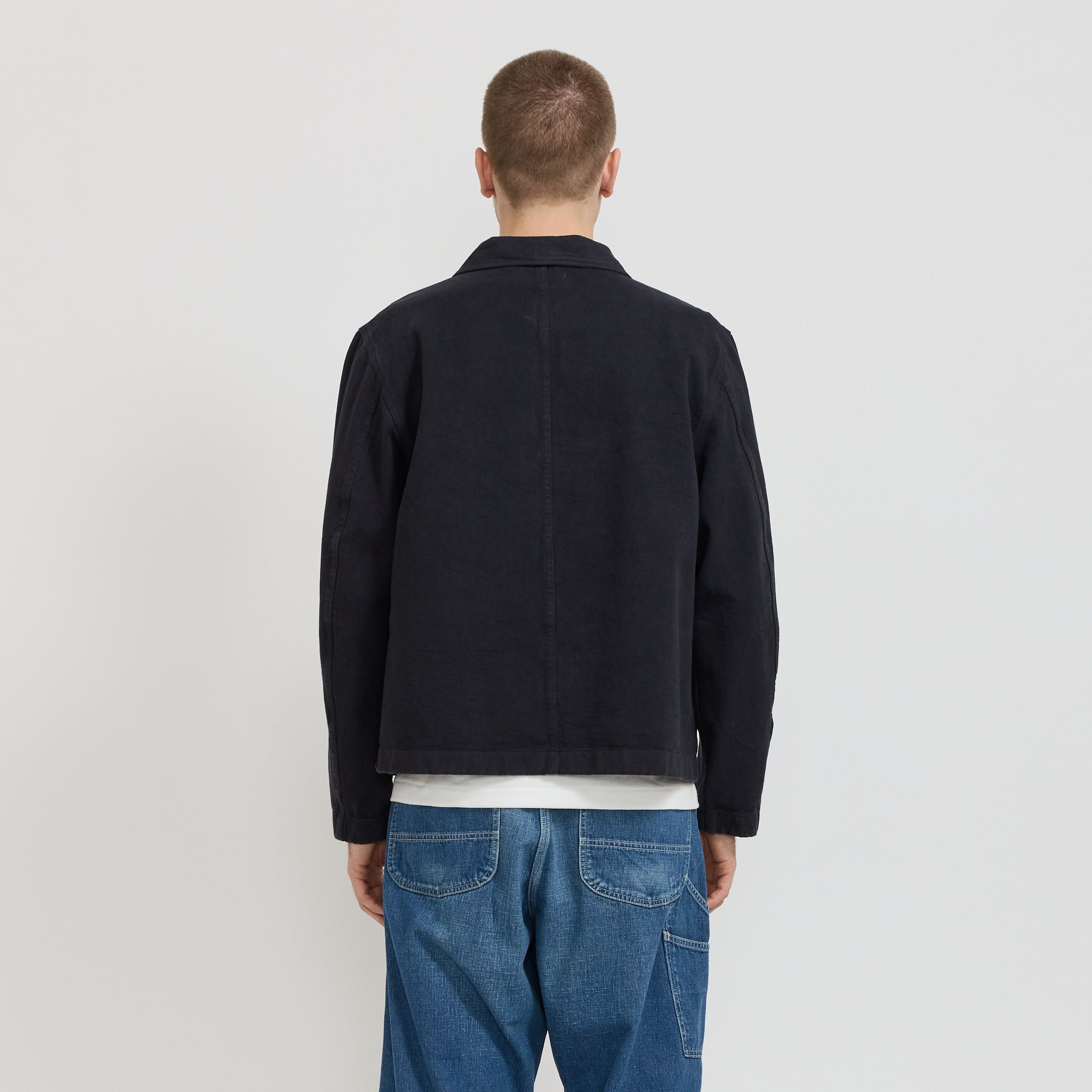 Cropped Fit Chore Jacket Charcoal