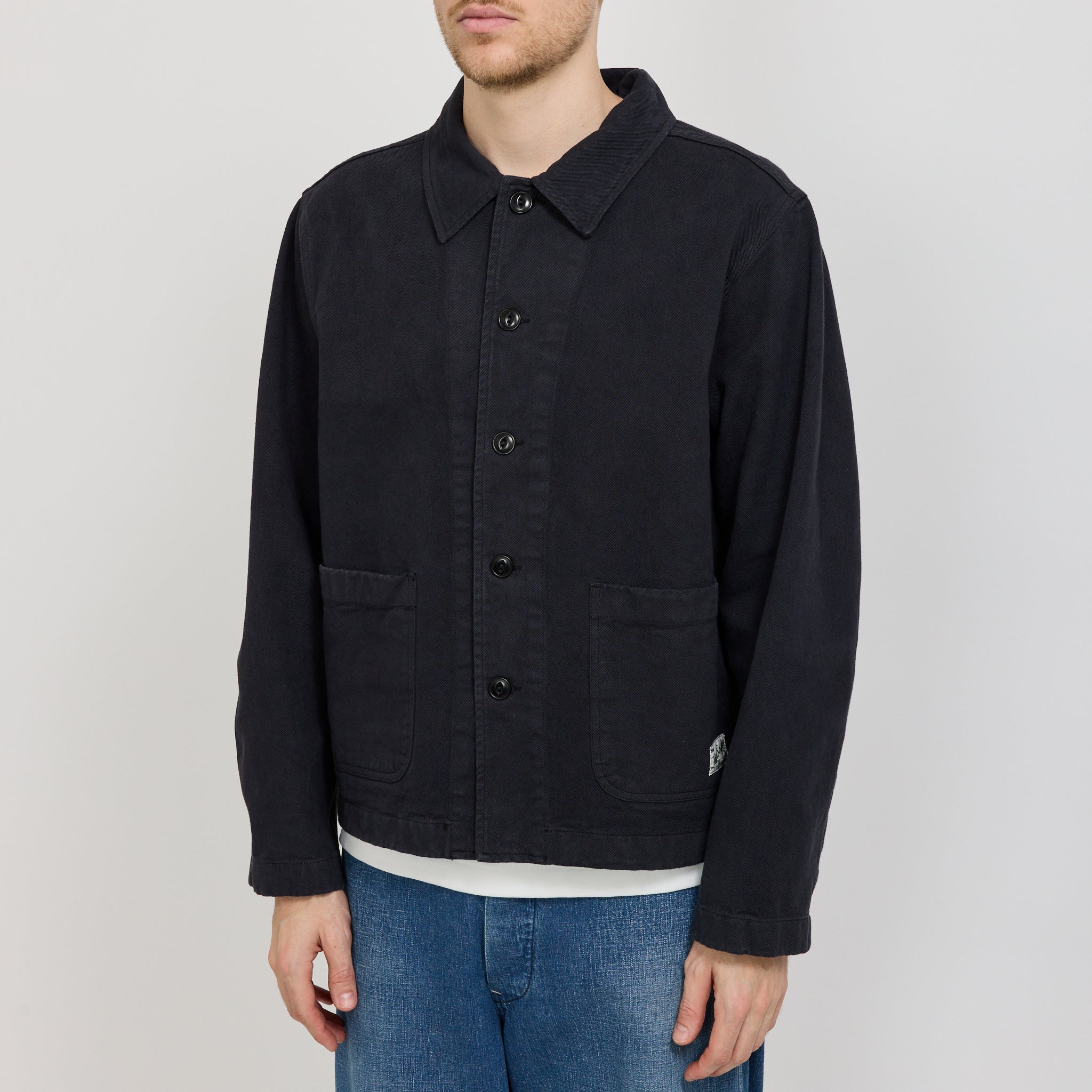 Cropped Fit Chore Jacket Charcoal