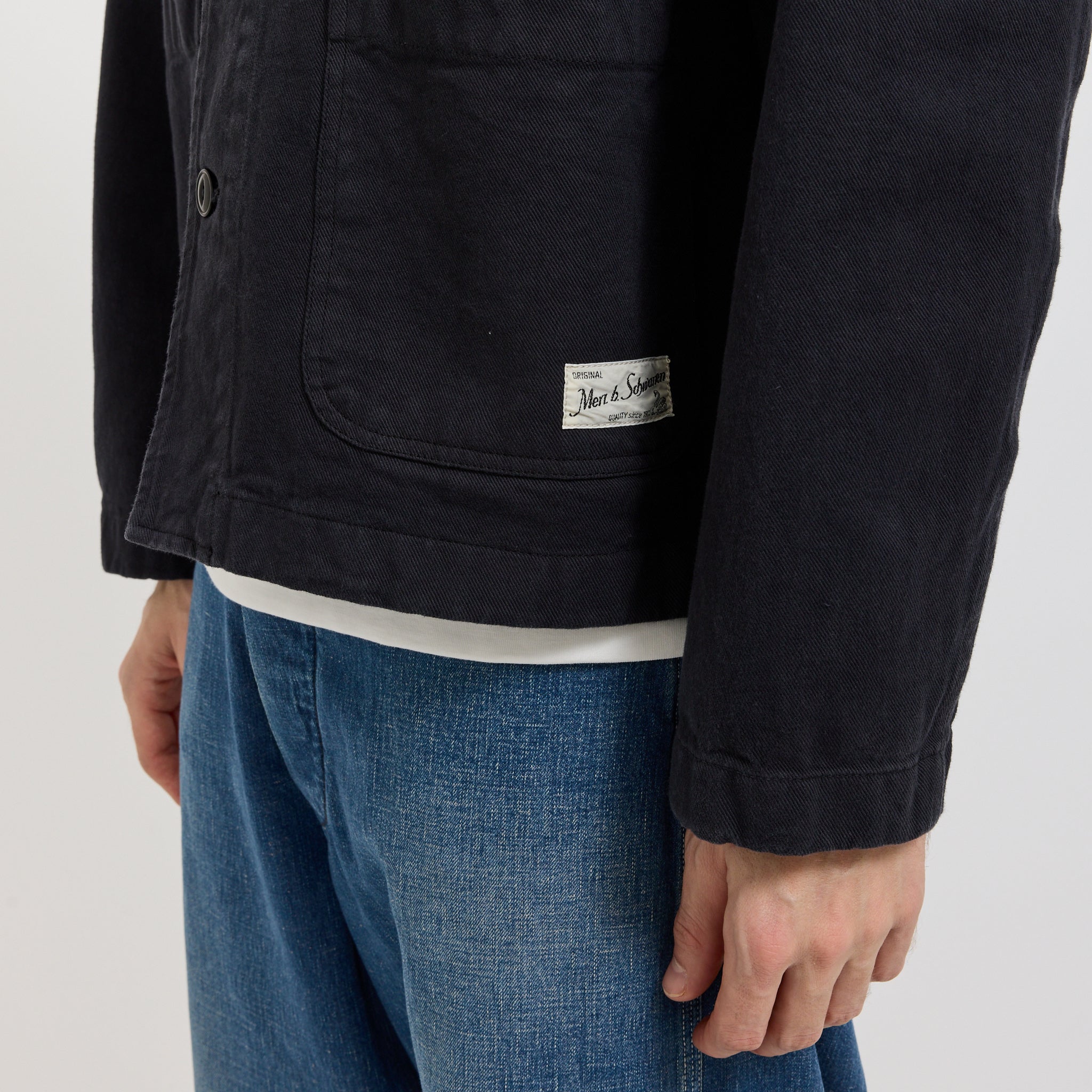 Cropped Fit Chore Jacket Charcoal
