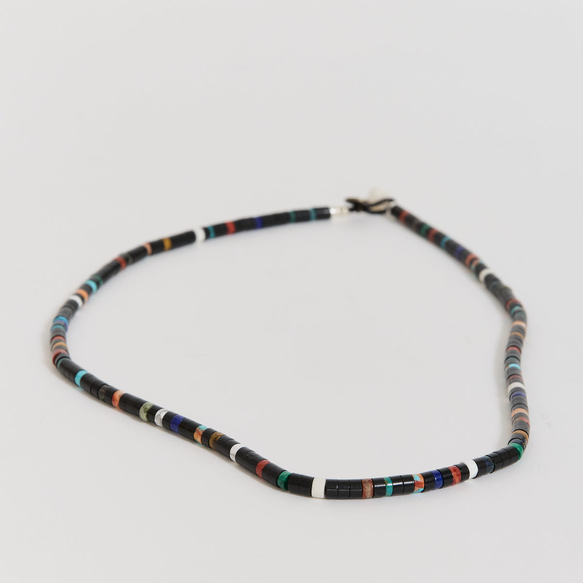 Heishi Beads Necklace Jet Multi