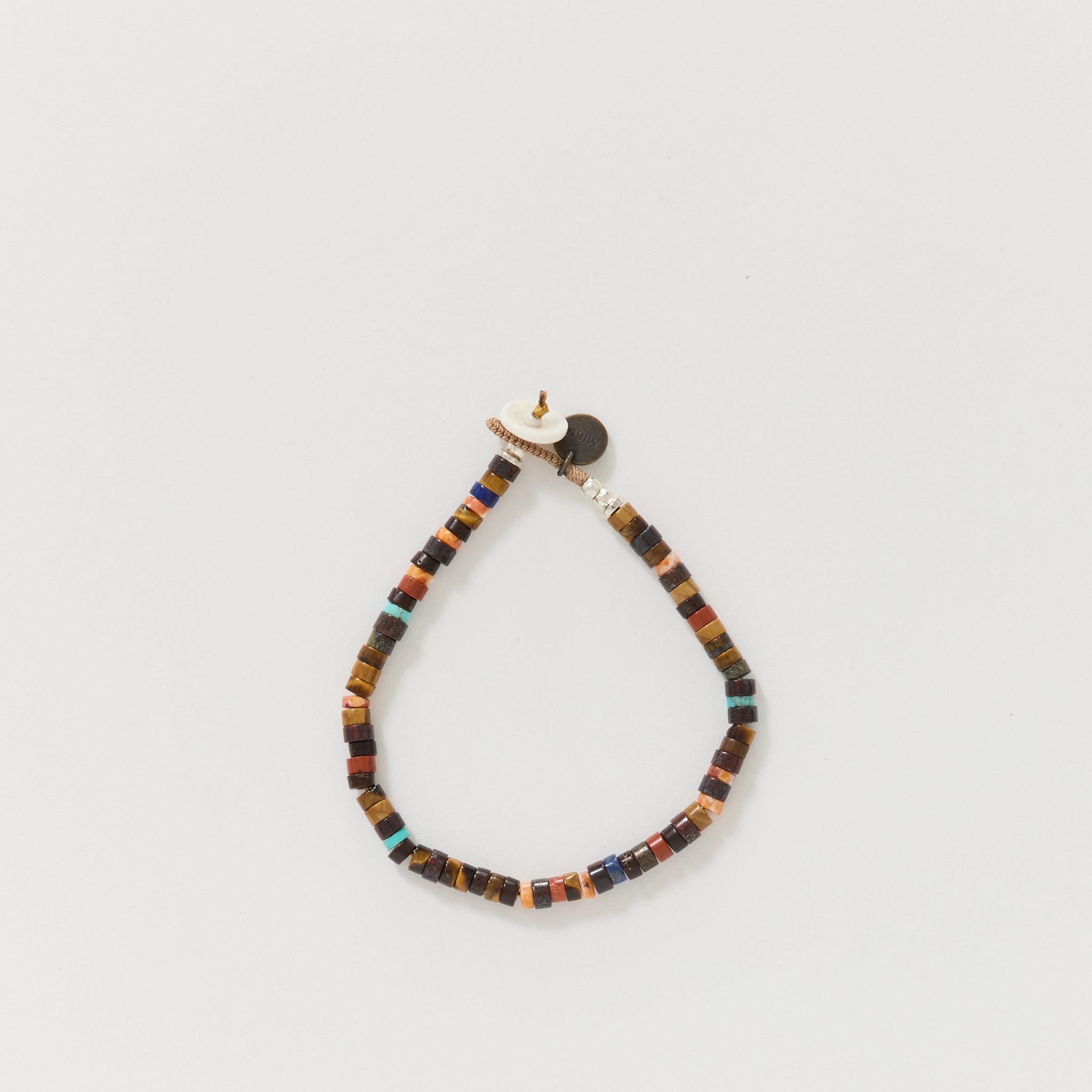 Heishi Beads Bracelet Brown Multi