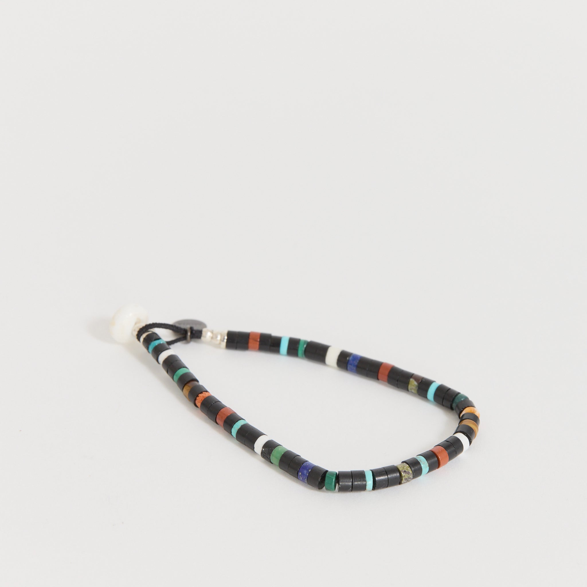 Heishi Beads Bracelet Jet Multi