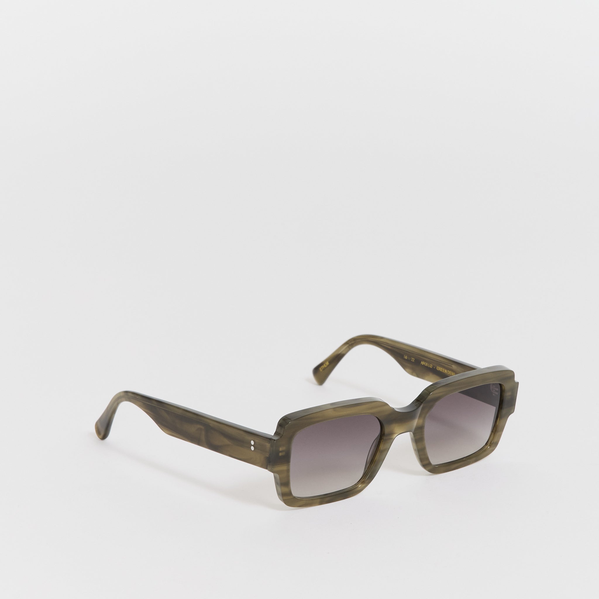 Monokel Eyewear | Apollo Green Demi | Grey Gradient Lens | Maplestore