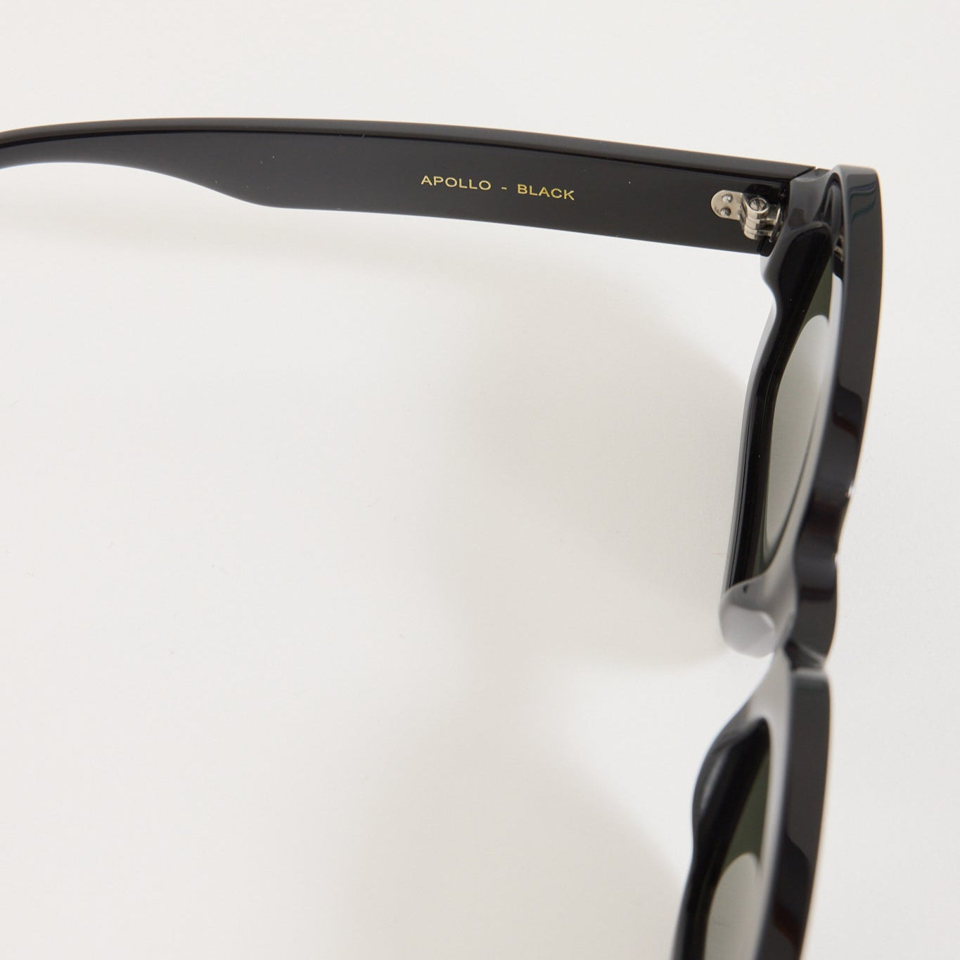 Monokel Eyewear | Apollo Black | Green Solid Lens | Maplestore