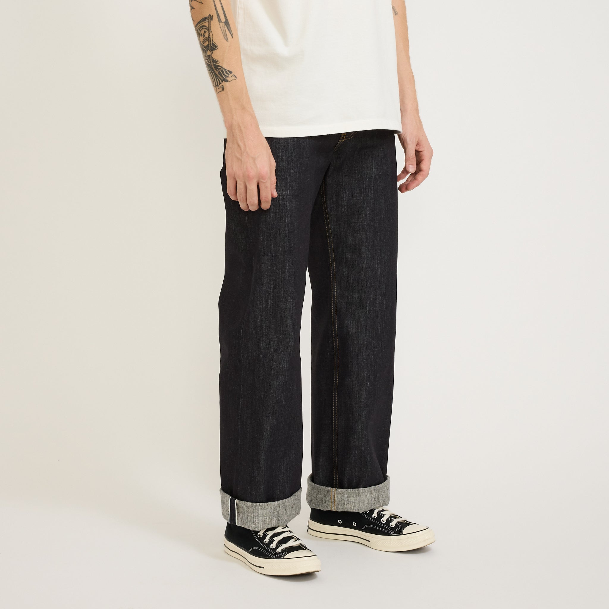 Naked & Famous | Strong Guy Indigo Offshoot Broken Twill Selvedge | Maplestore
