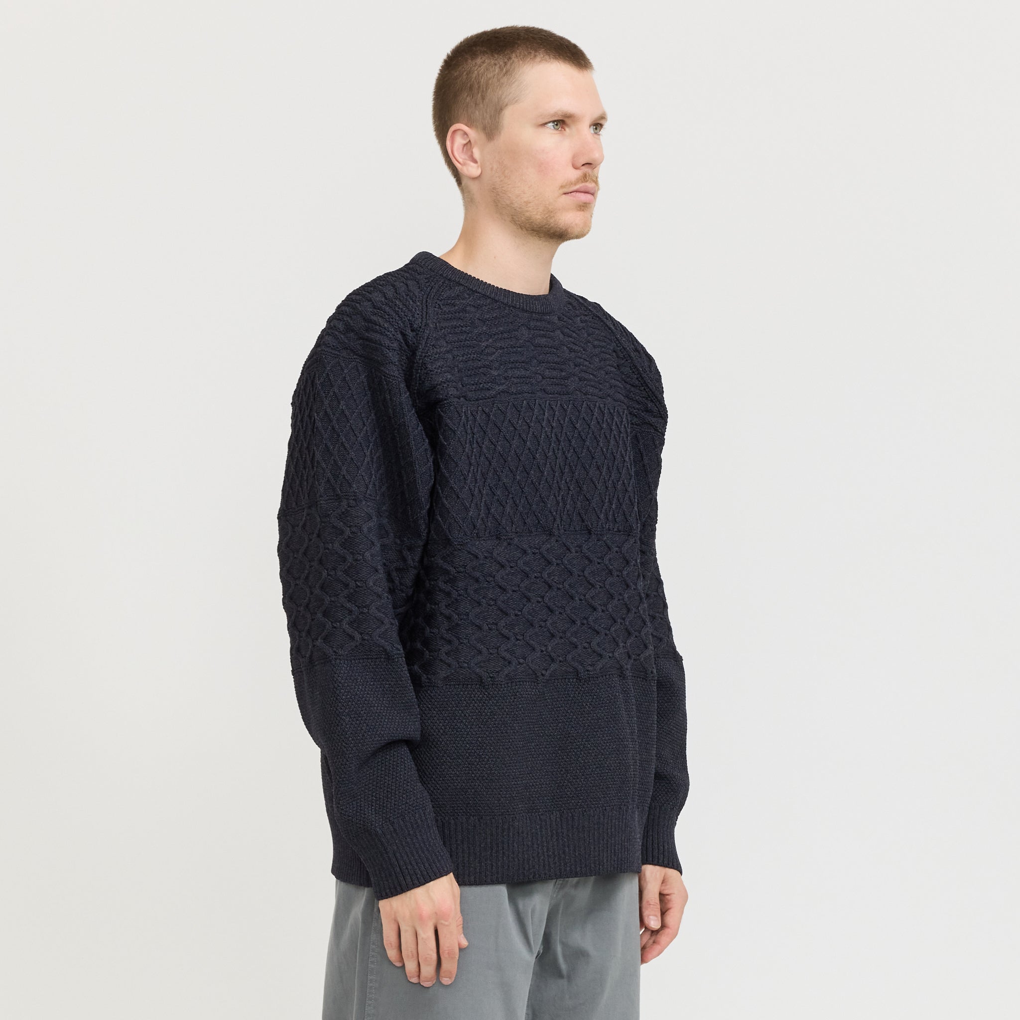 Crew Neck Sweater Dark Navy