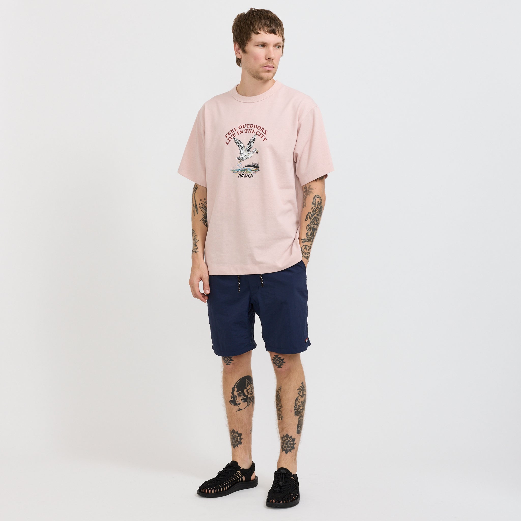 Eco Hybrid Duck Vintage Tee Pink