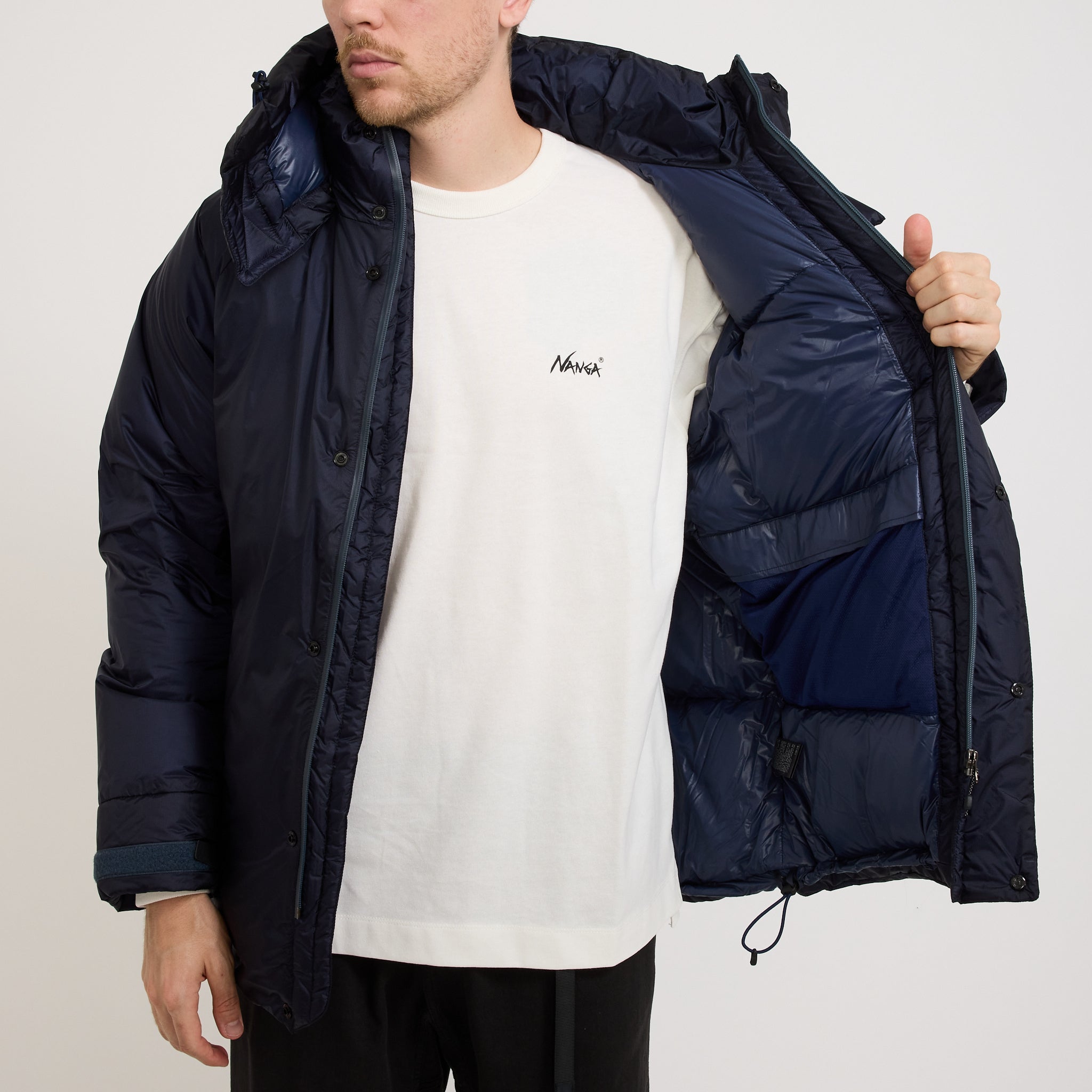 Nanga | Aurora Tex Light Utility Down Jacket Dark Navy | Maplestore