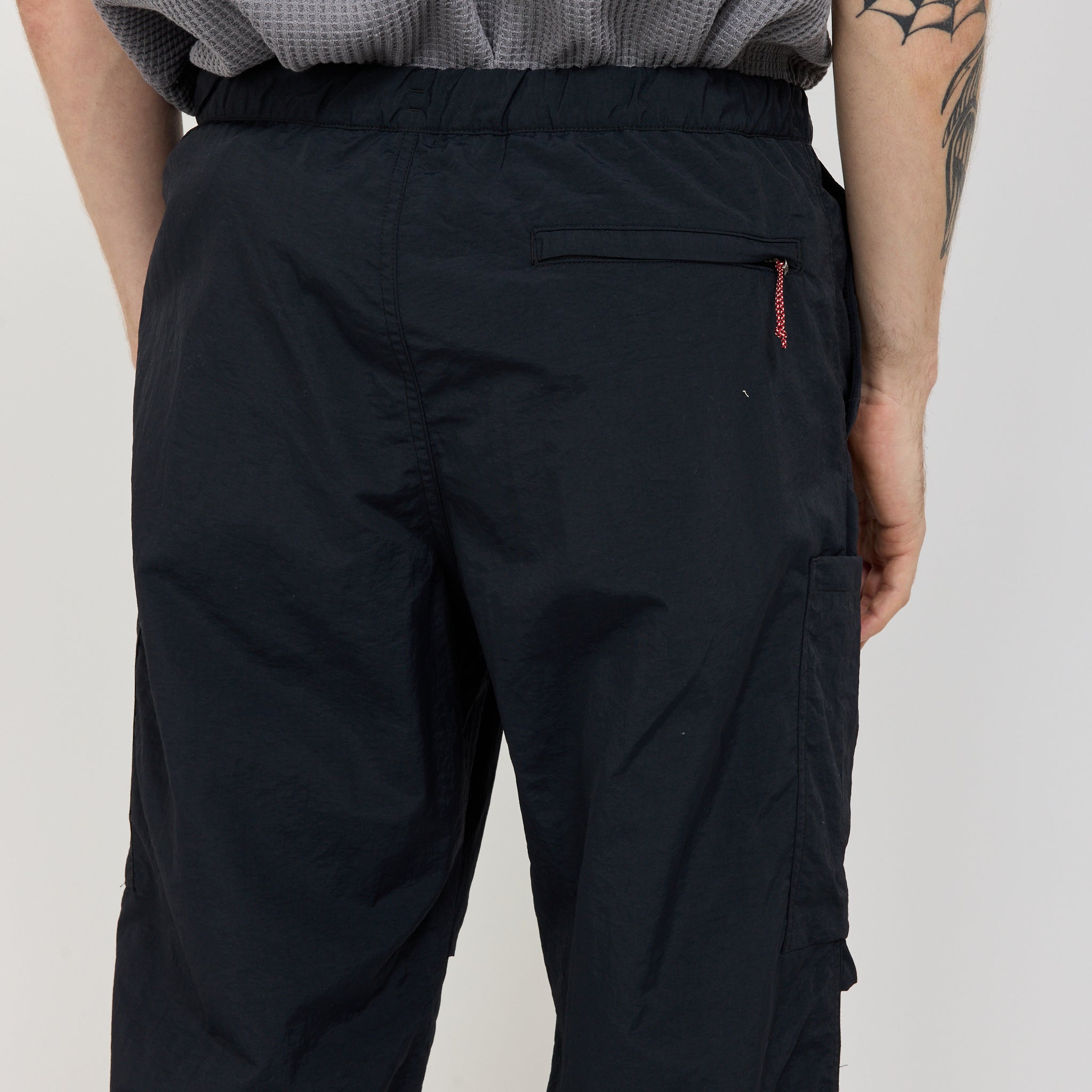 Nylon Tusser Cargo Pants Black