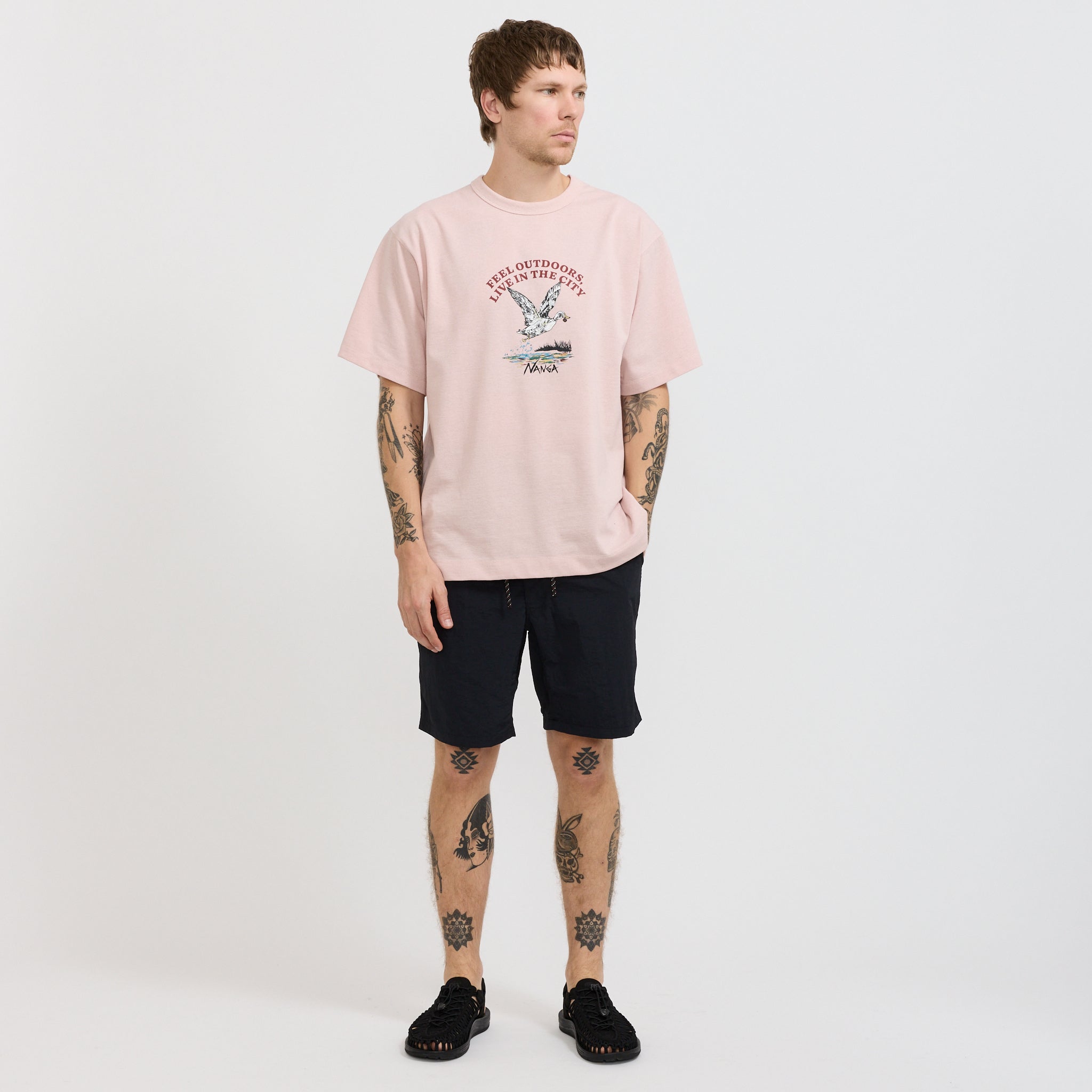 Nylon Tusser Easy Shorts Black
