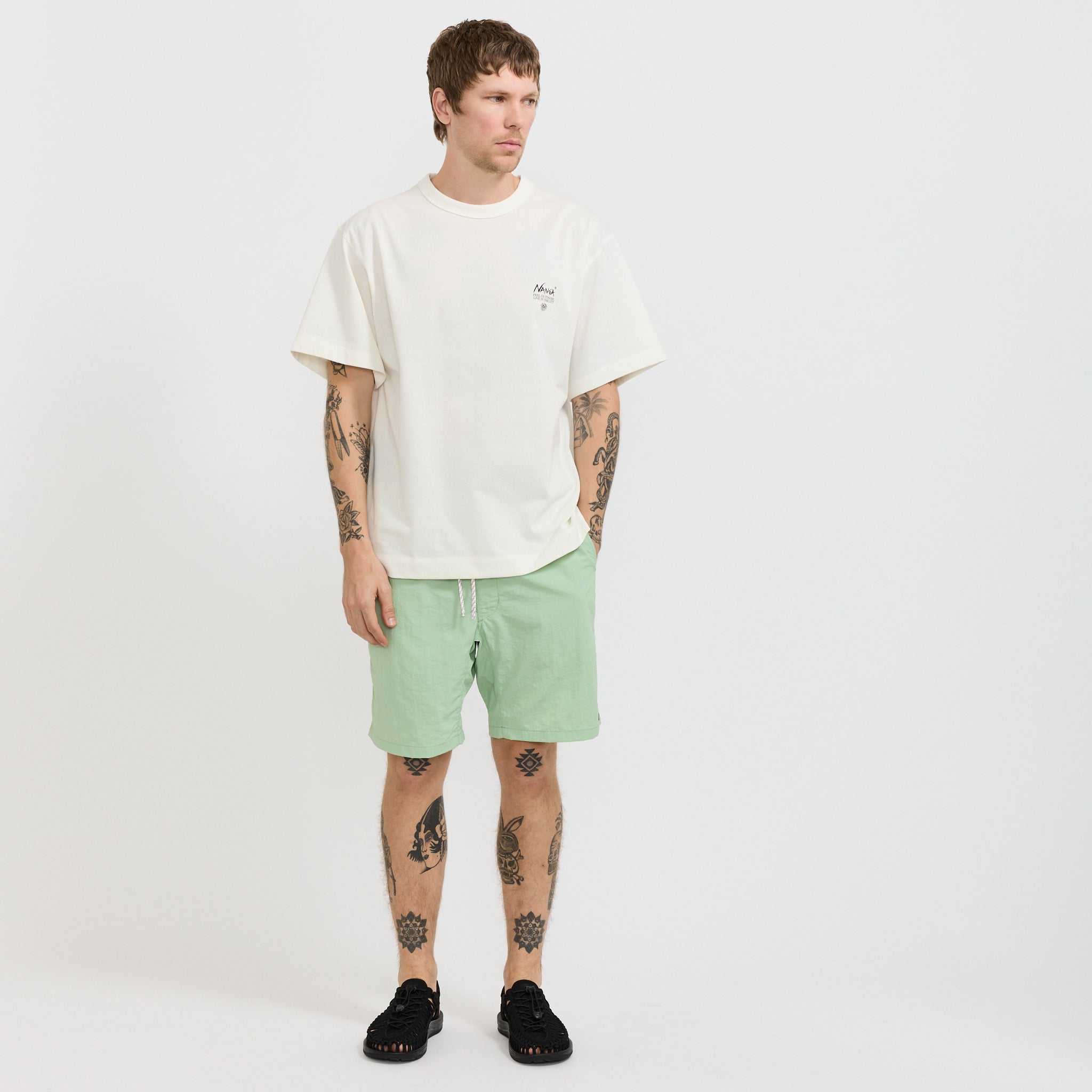 Nylon Tusser Easy Shorts Light Green