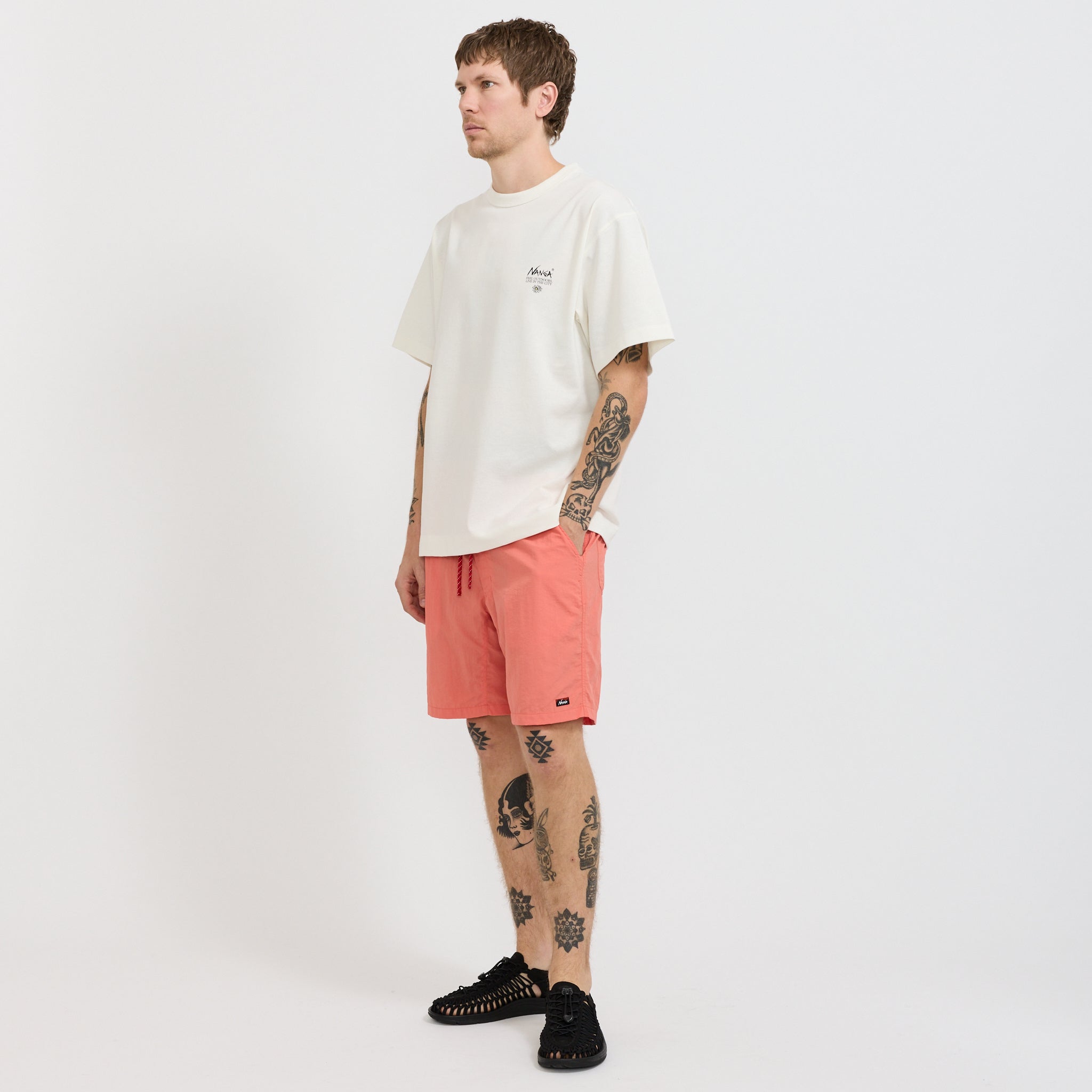 Nylon Tusser Easy Shorts Orange