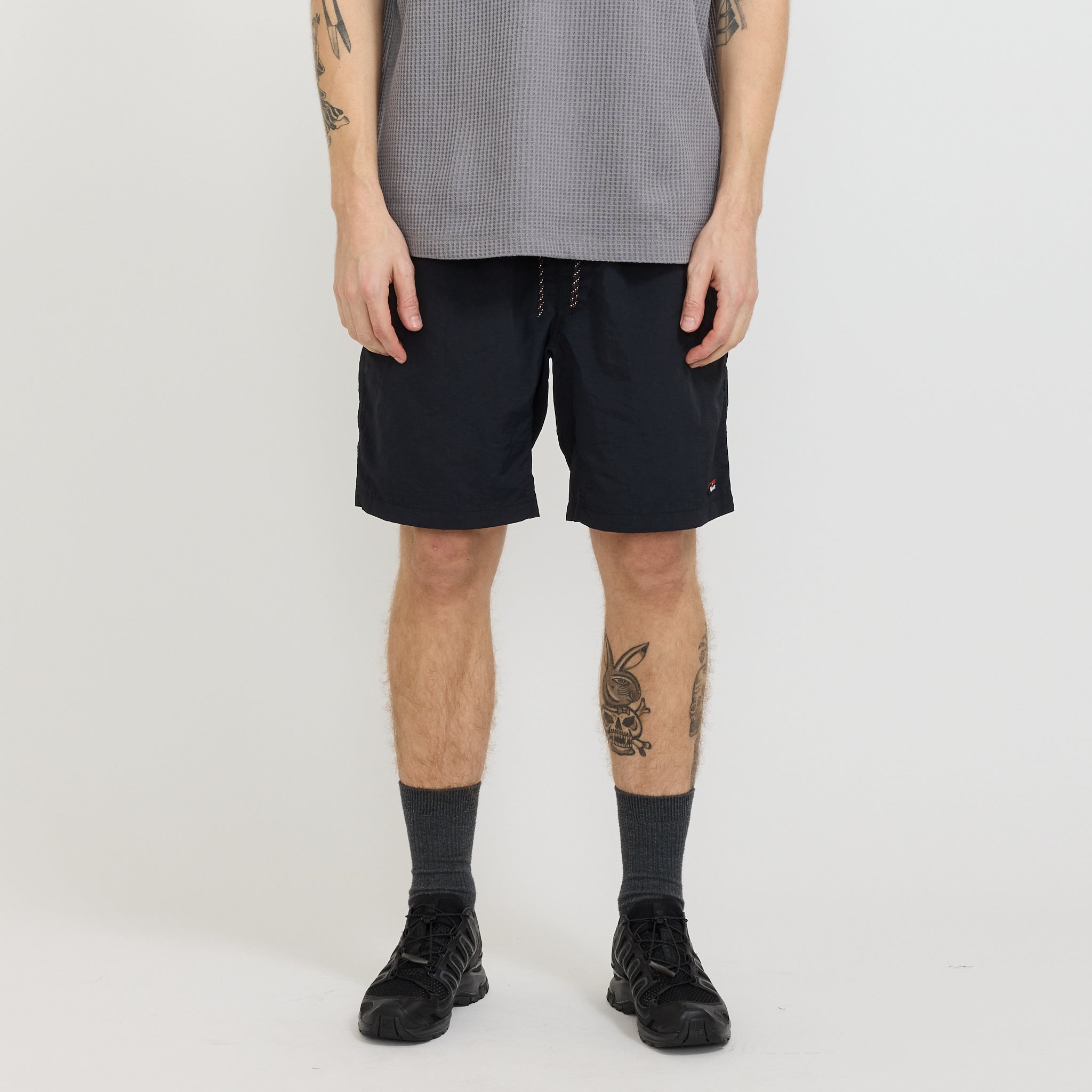 Nanga | Nylon Tusser Easy Shorts Black | Maplestore