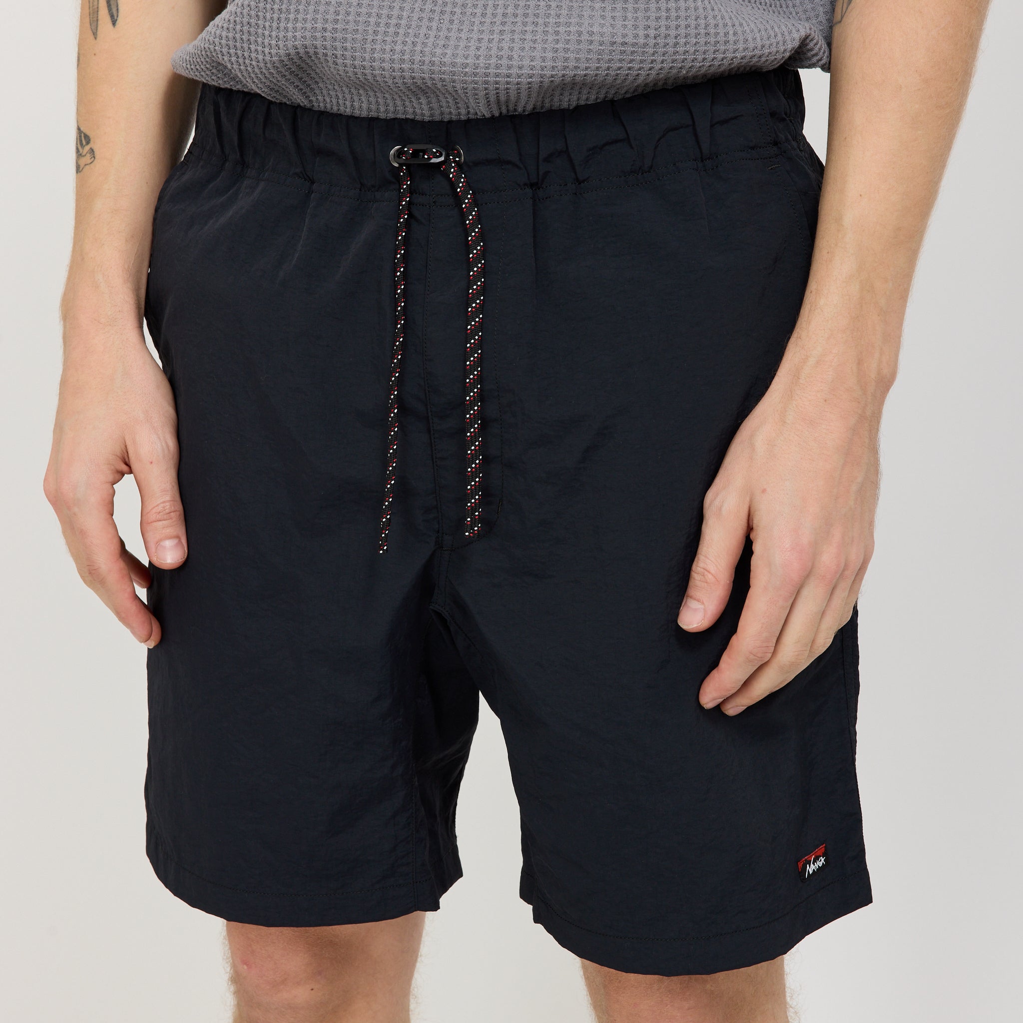 Nanga | Nylon Tusser Easy Shorts Black | Maplestore