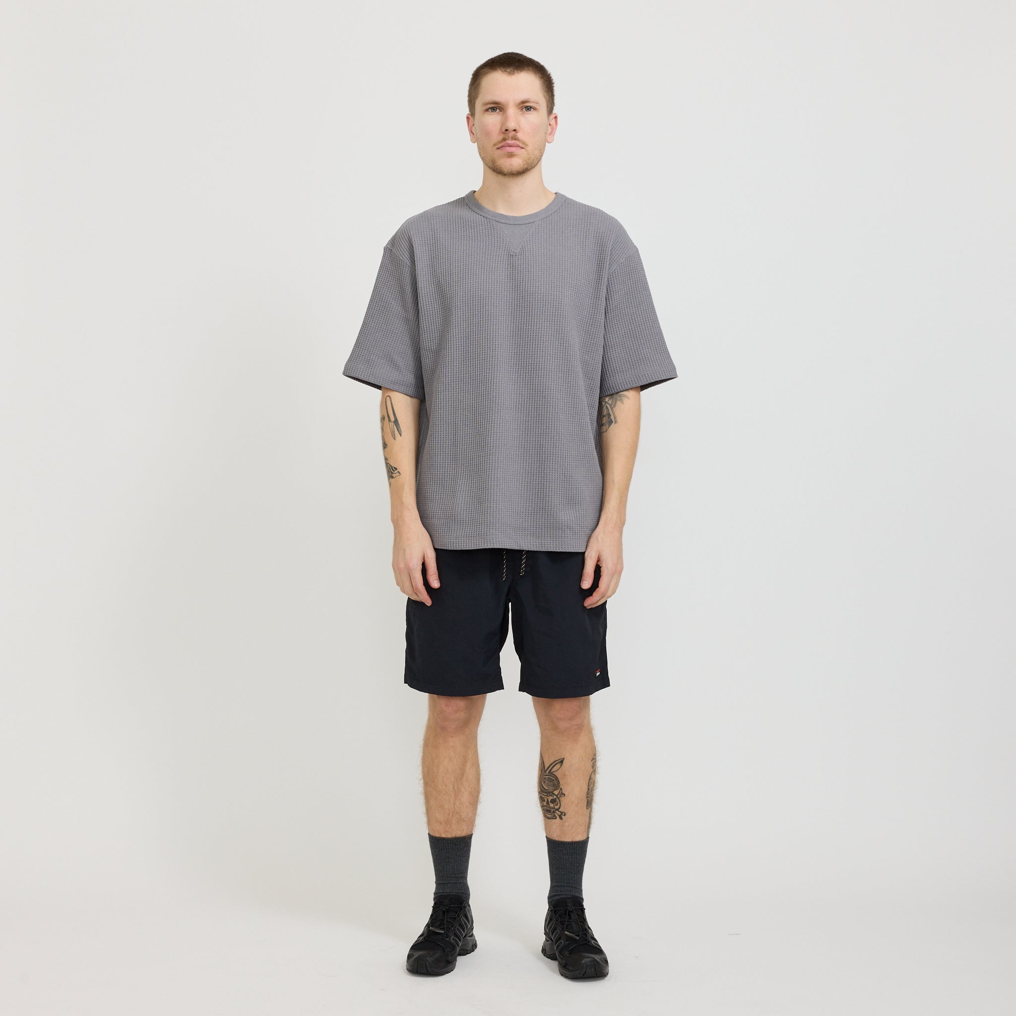 Nanga | Nylon Tusser Easy Shorts Black | Maplestore