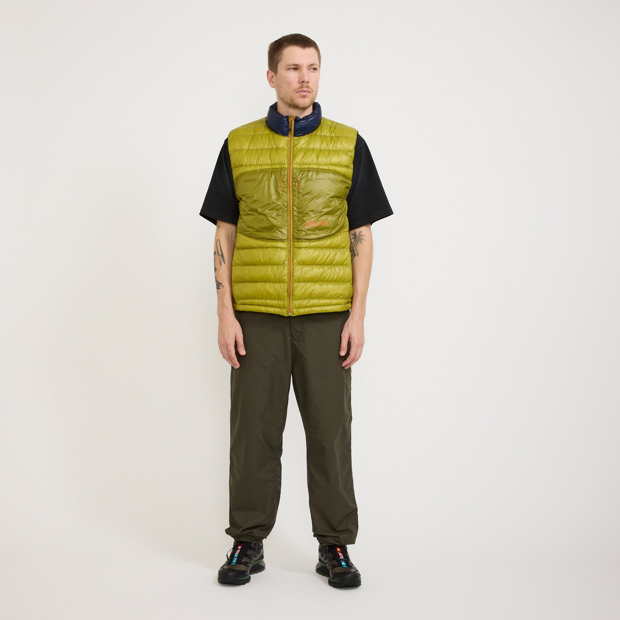 Nanga | Ultralight Down Vest Packable Lime | Maplestore