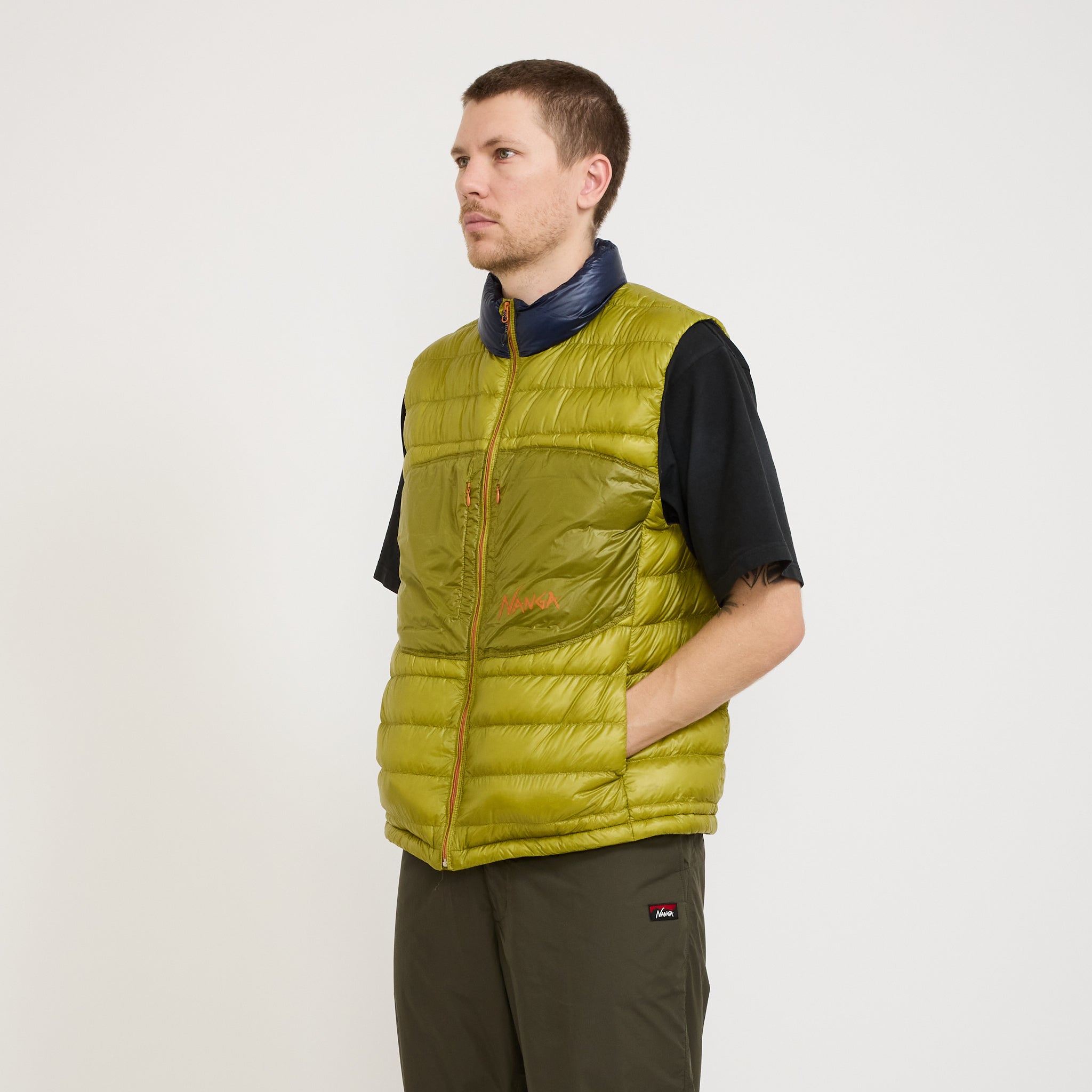 Nanga | Ultralight Down Vest Packable Lime | Maplestore