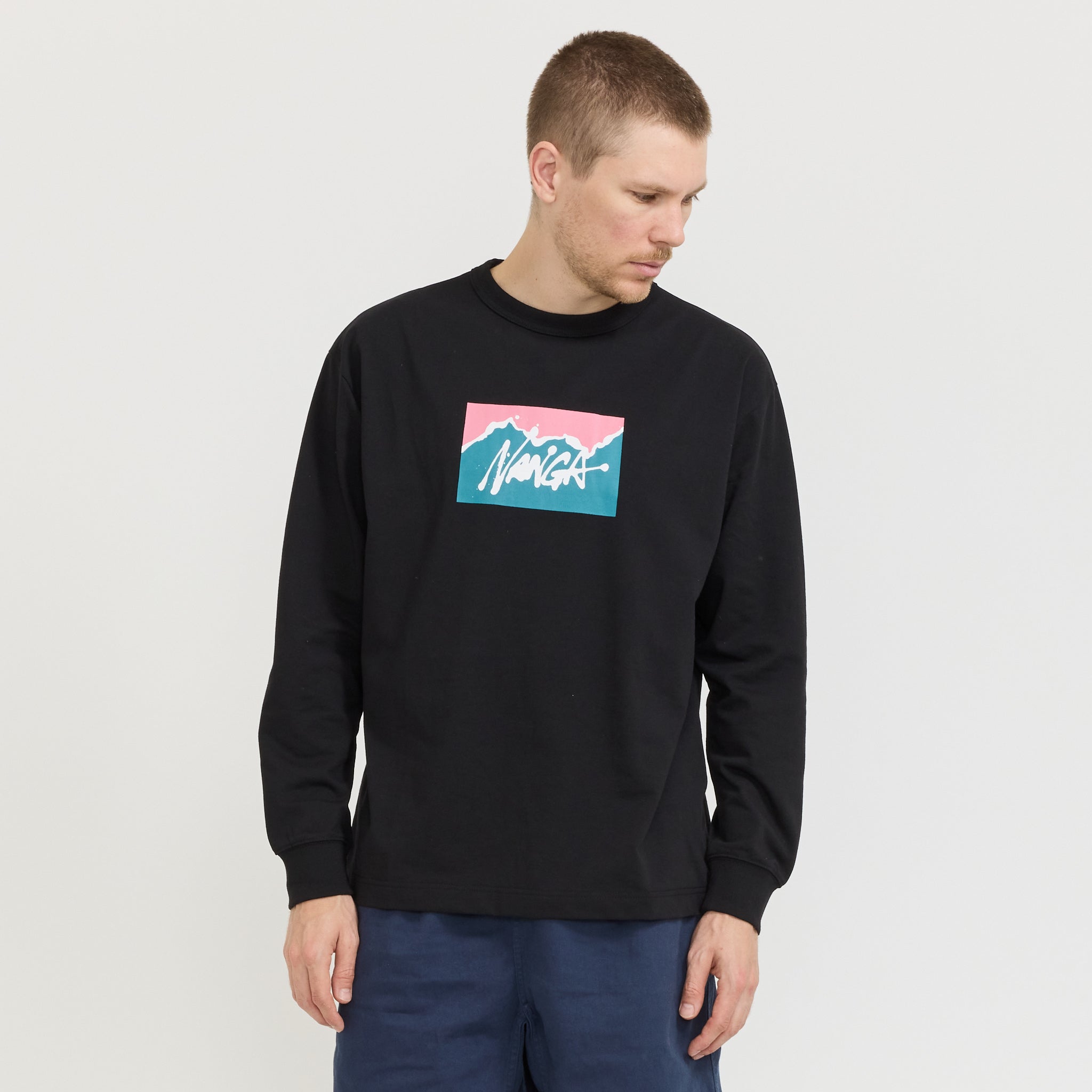 Nanga x Ryuji Kamiyama L/S Tee Black