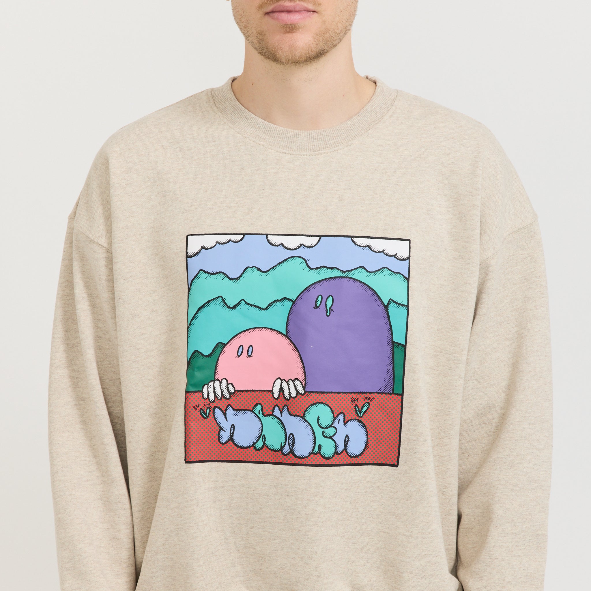 Nanga x Ryuji Kamiyama Sweat Oatmeal