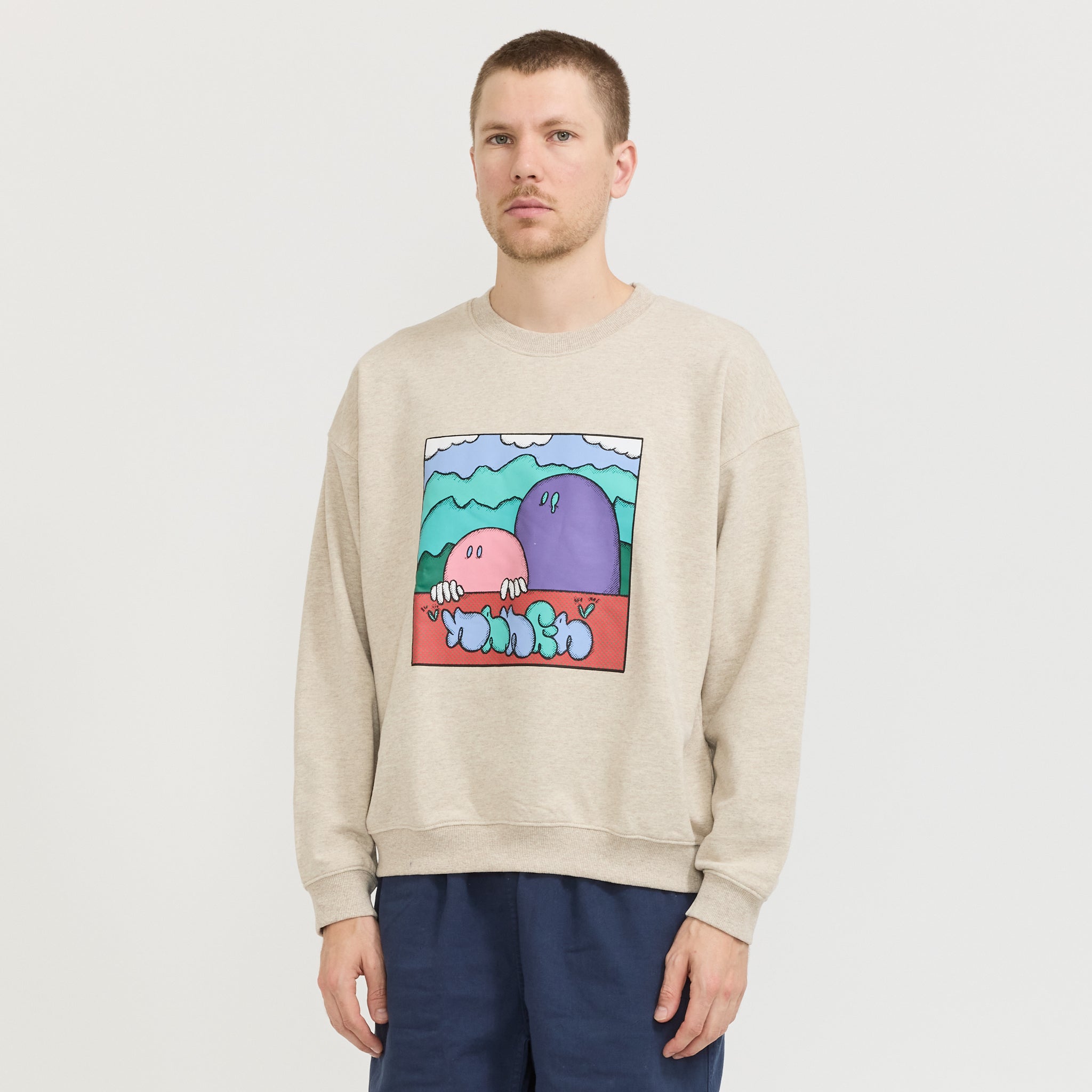 Nanga x Ryuji Kamiyama Sweat Oatmeal