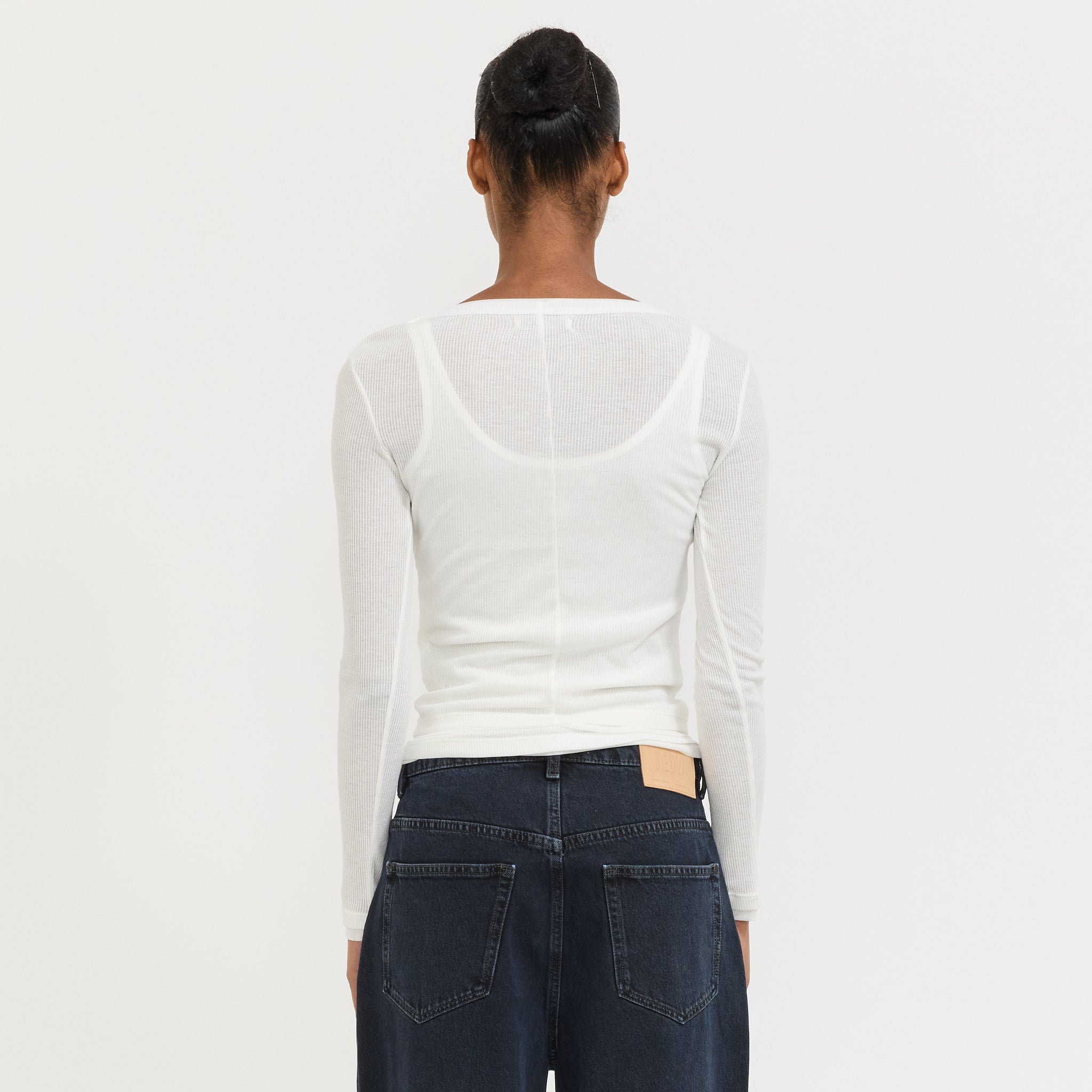Echo Longsleeve White