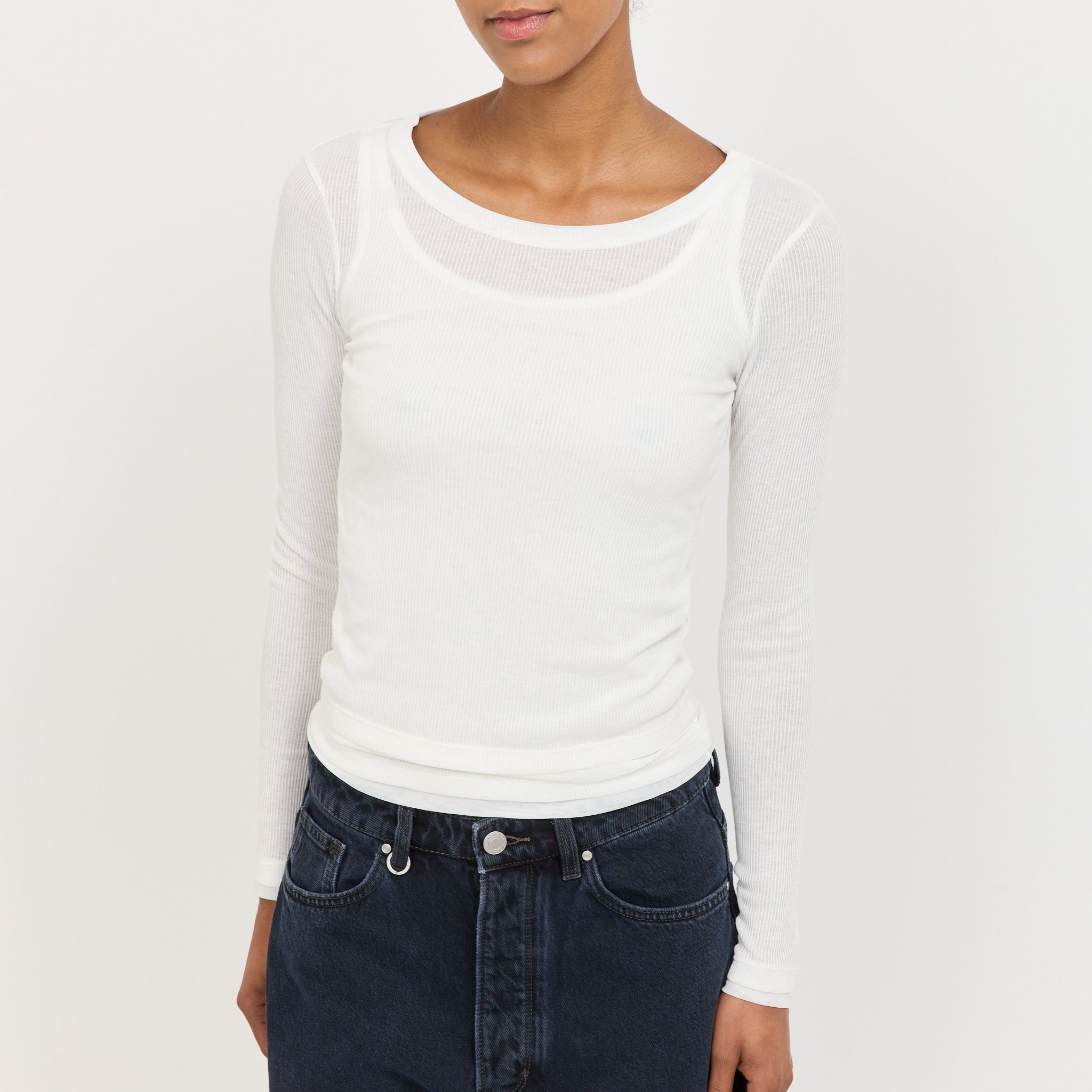 Echo Longsleeve White