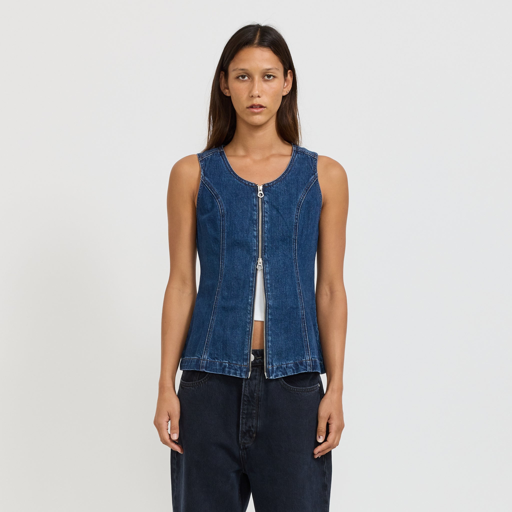 Neuw | Milla Zip Tunic Dark Indigo | Maplestore