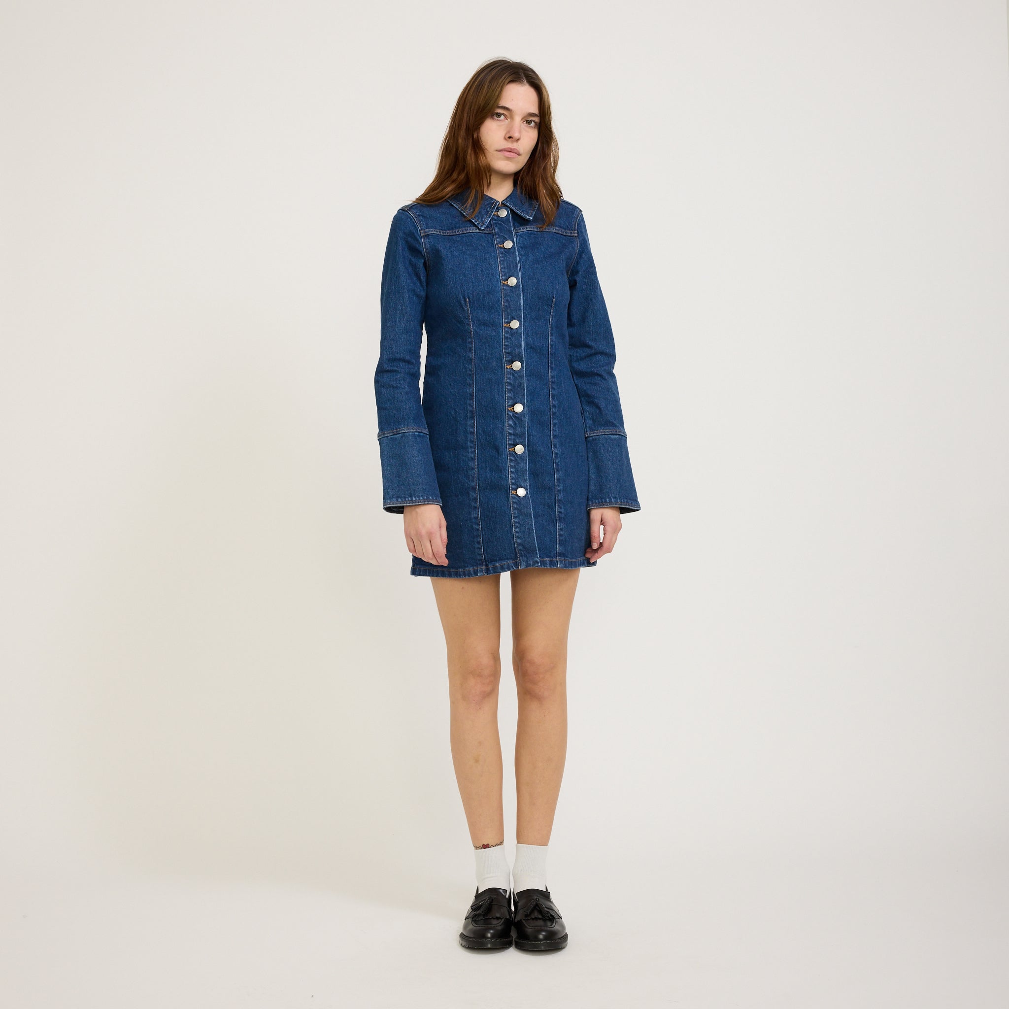 Neuw | Muse Denim Shirt Dress Royal Indigo | Maplestore