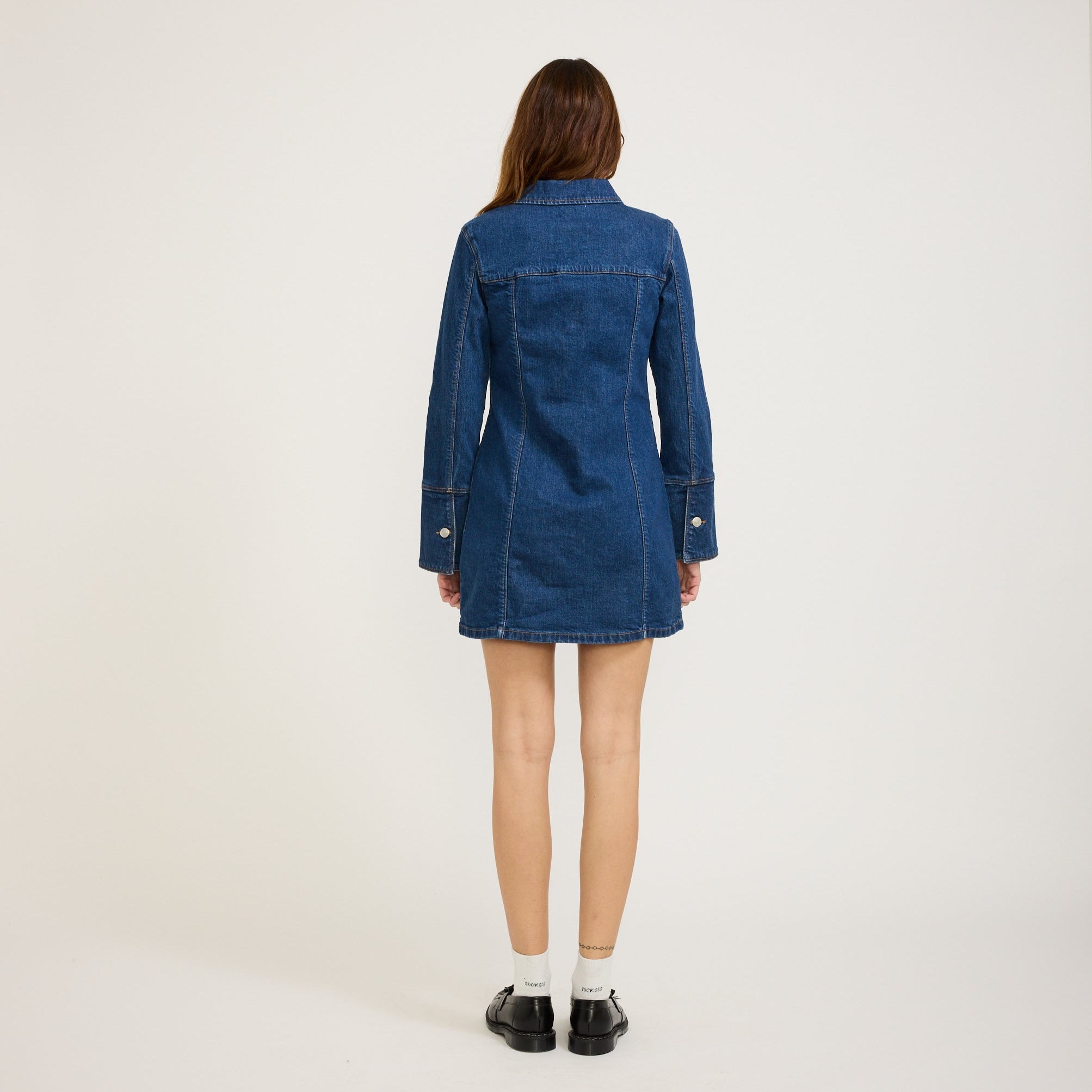 Muse Denim Shirt Dress Royal Indigo