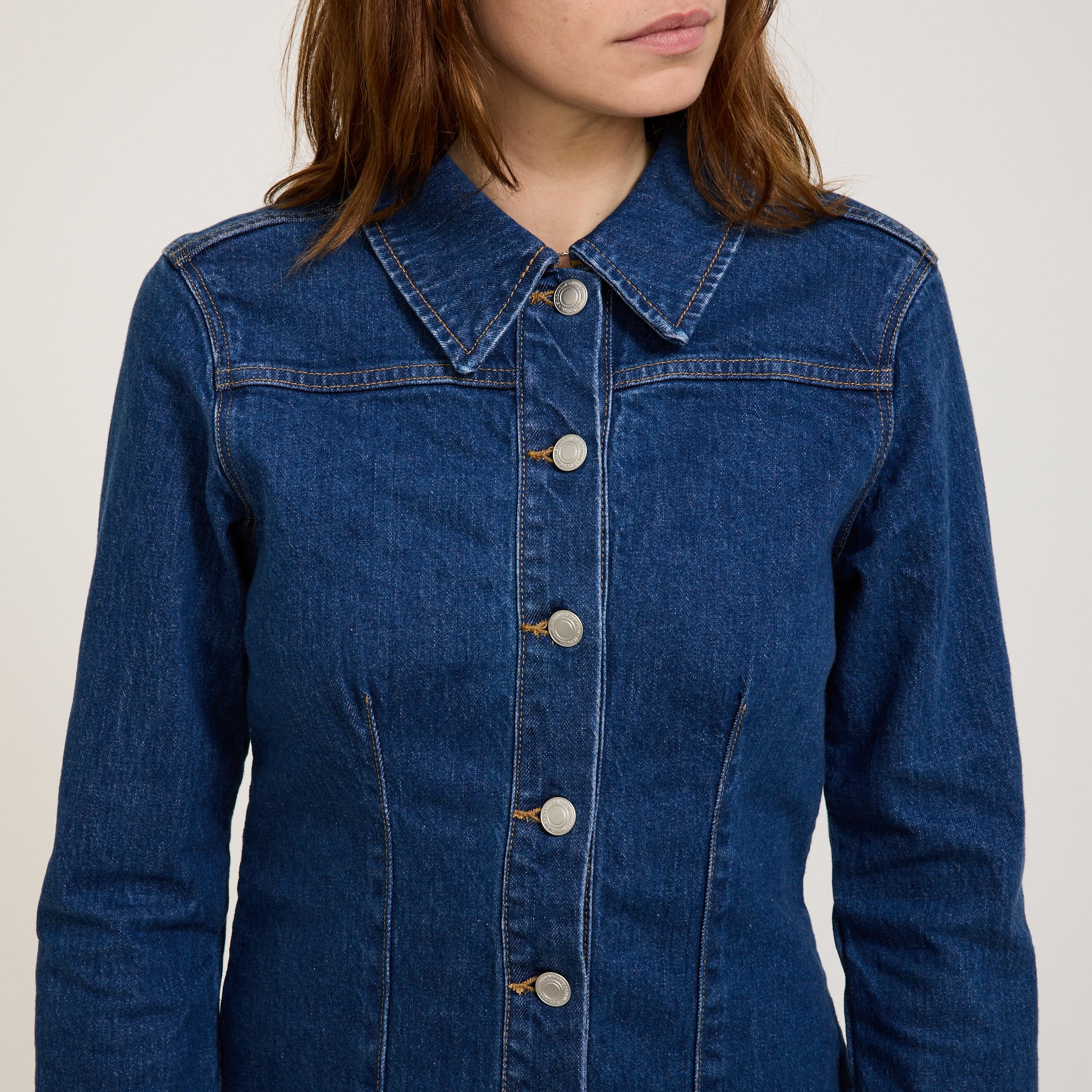 Muse Denim Shirt Dress Royal Indigo