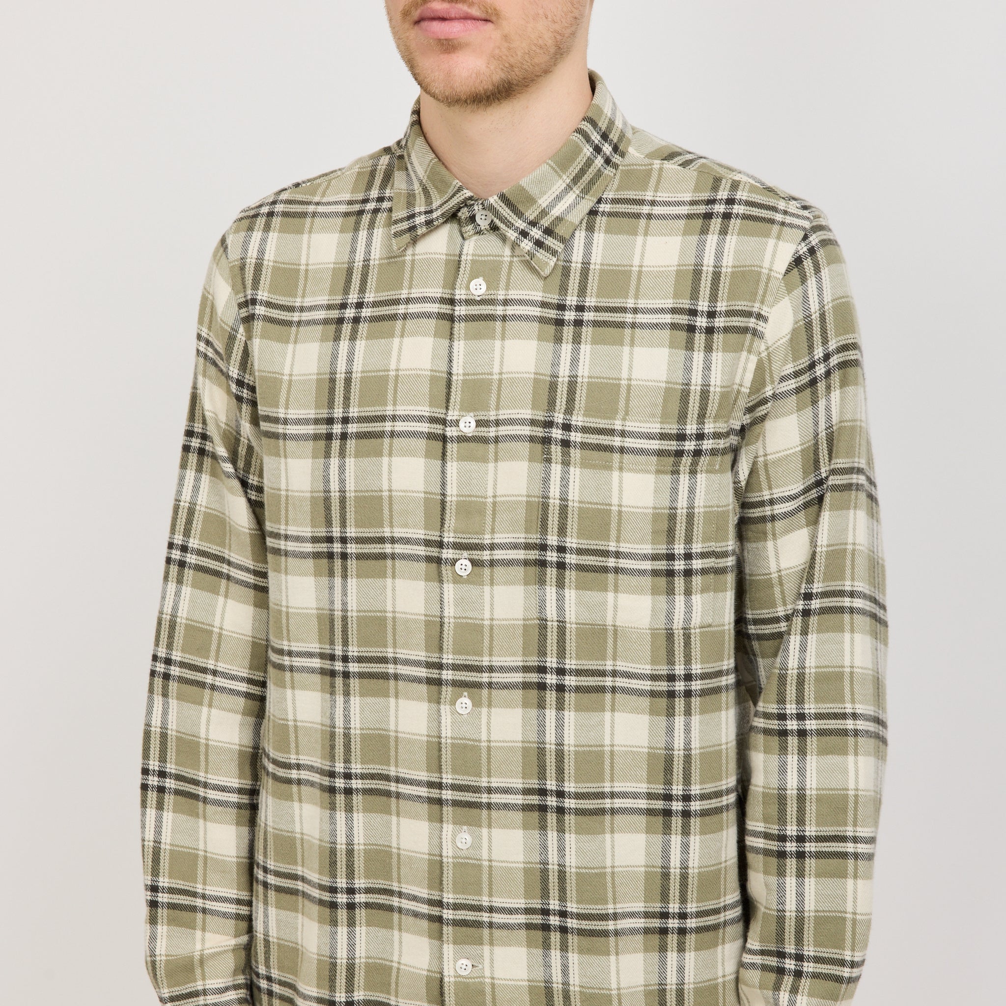 Arne Shirt 5166 Green Check