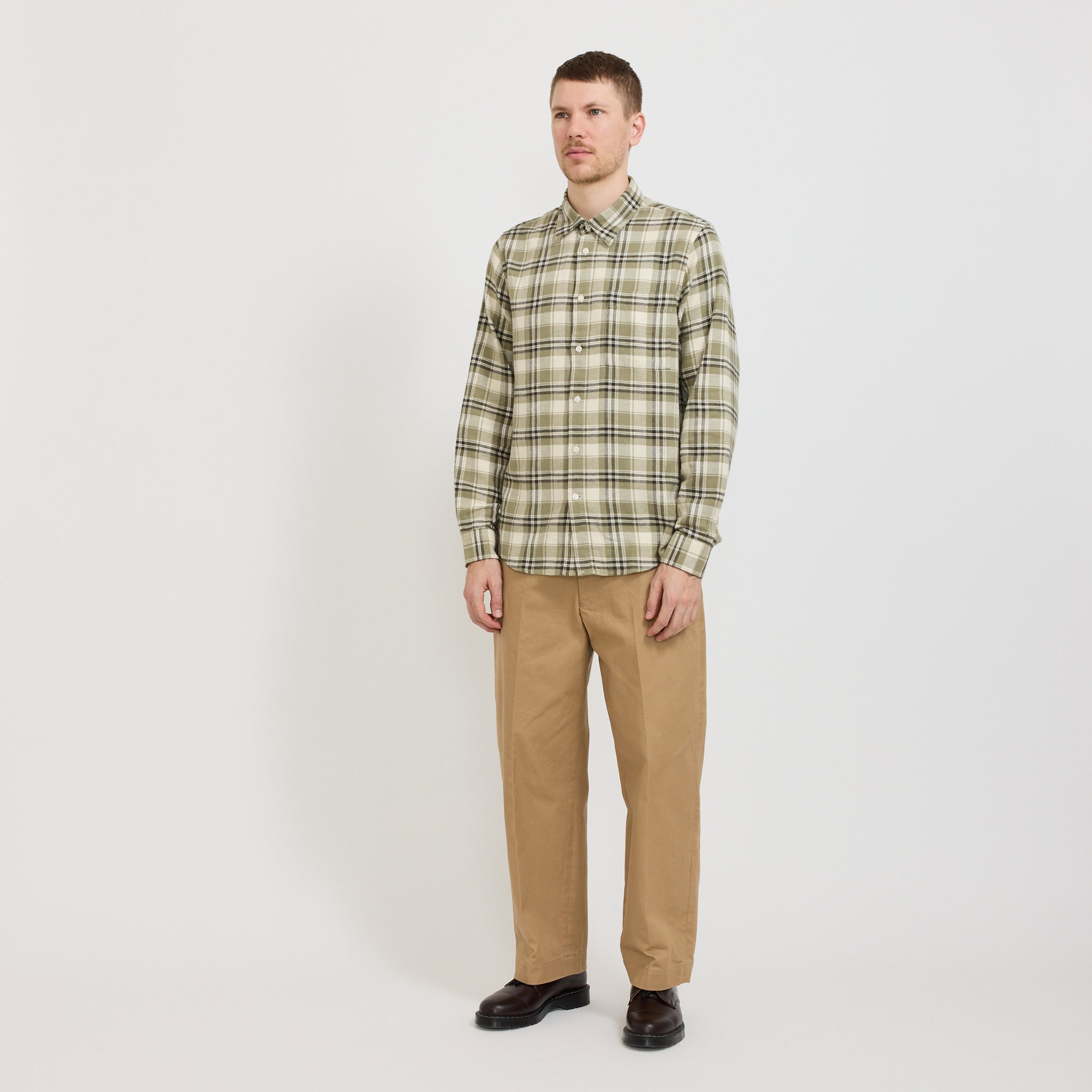 Arne Shirt 5166 Green Check