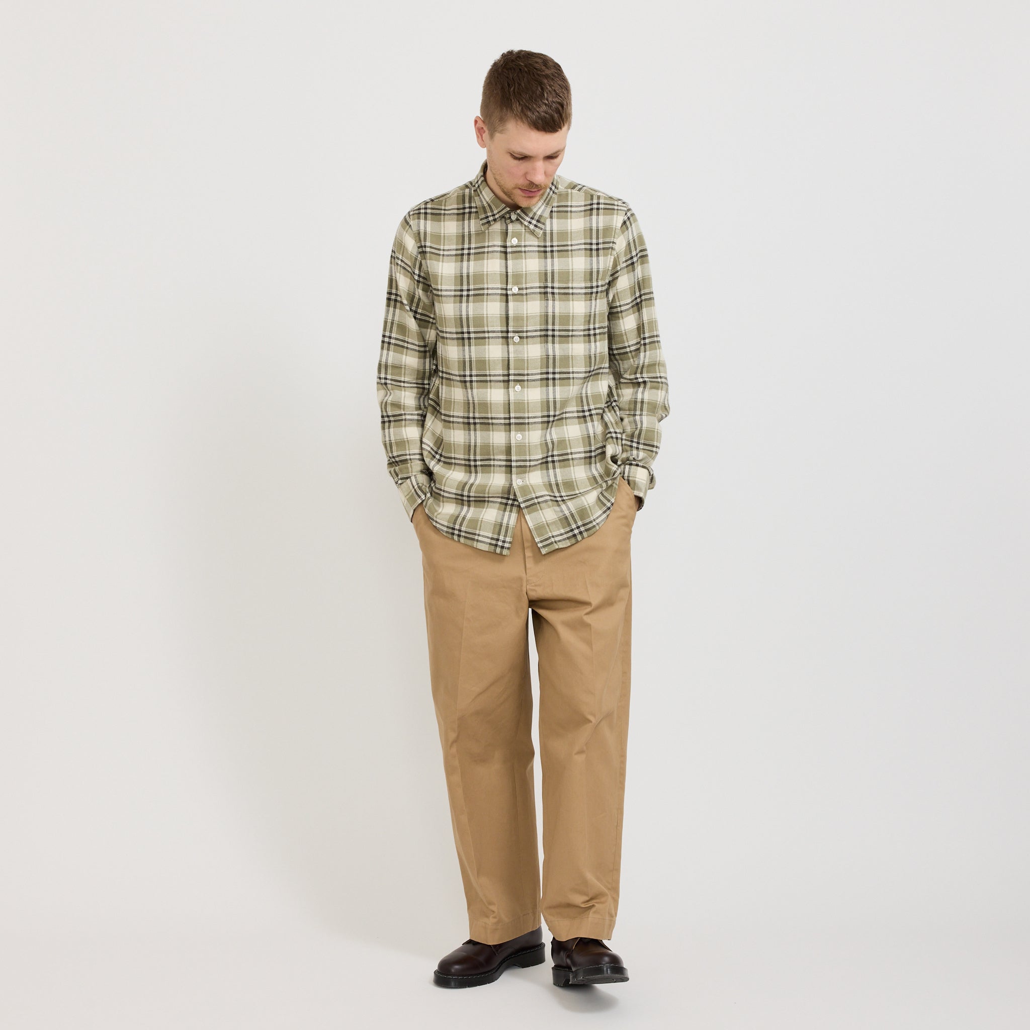 Arne Shirt 5166 Green Check