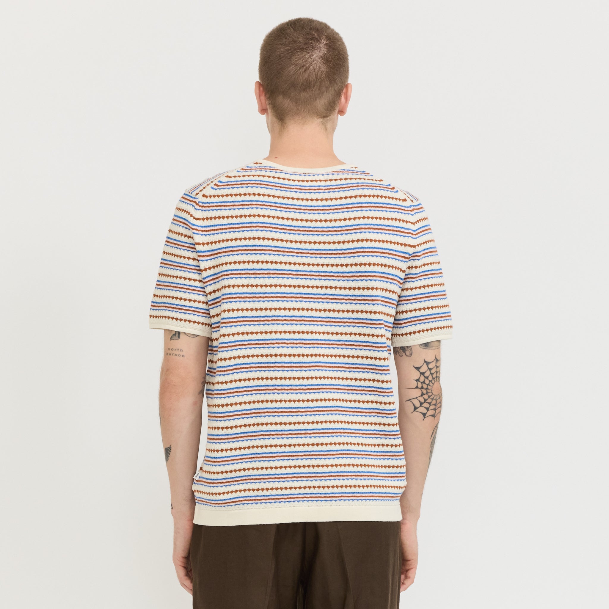 Bari T-Shirt Off White Stripe