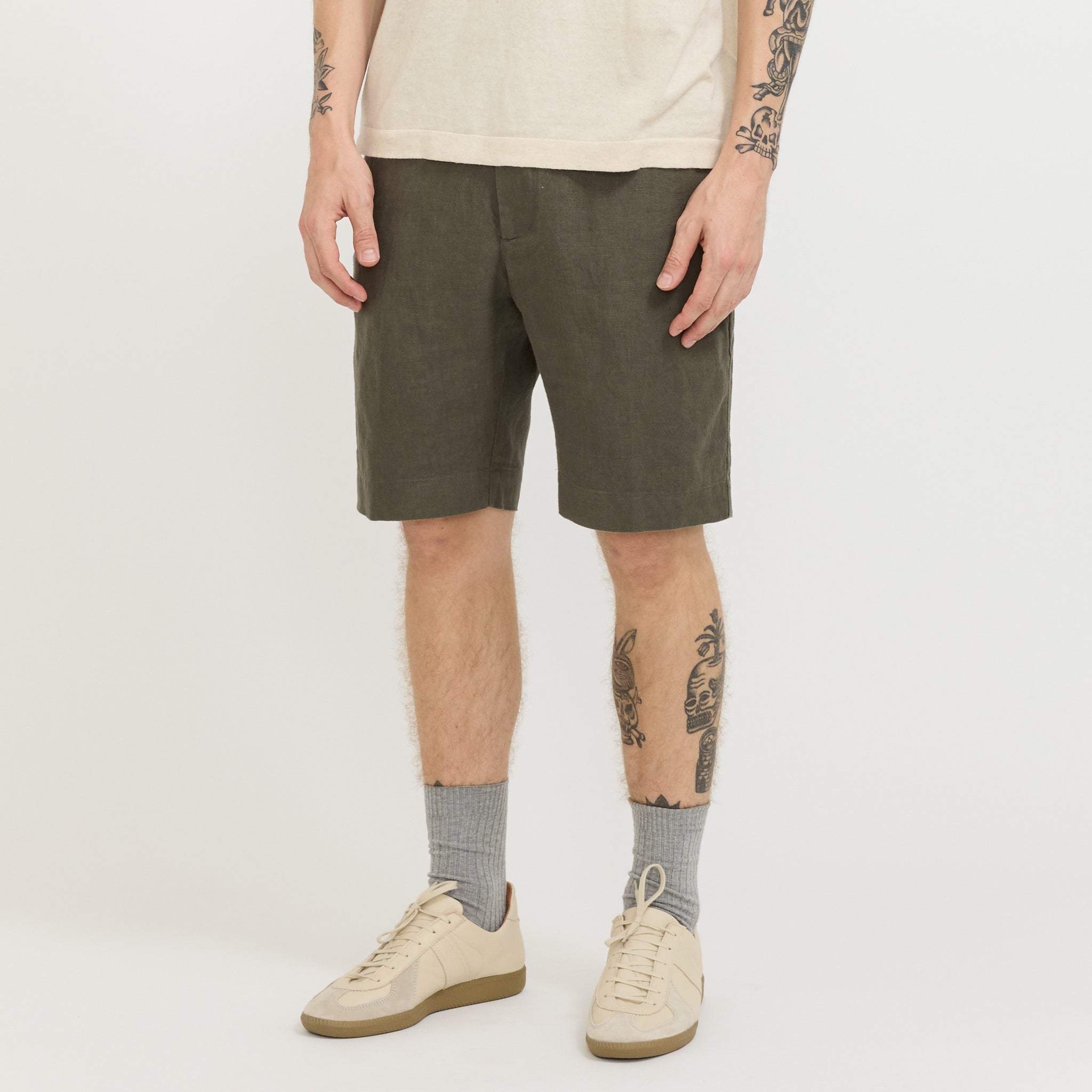 Billie Shorts Croc Green