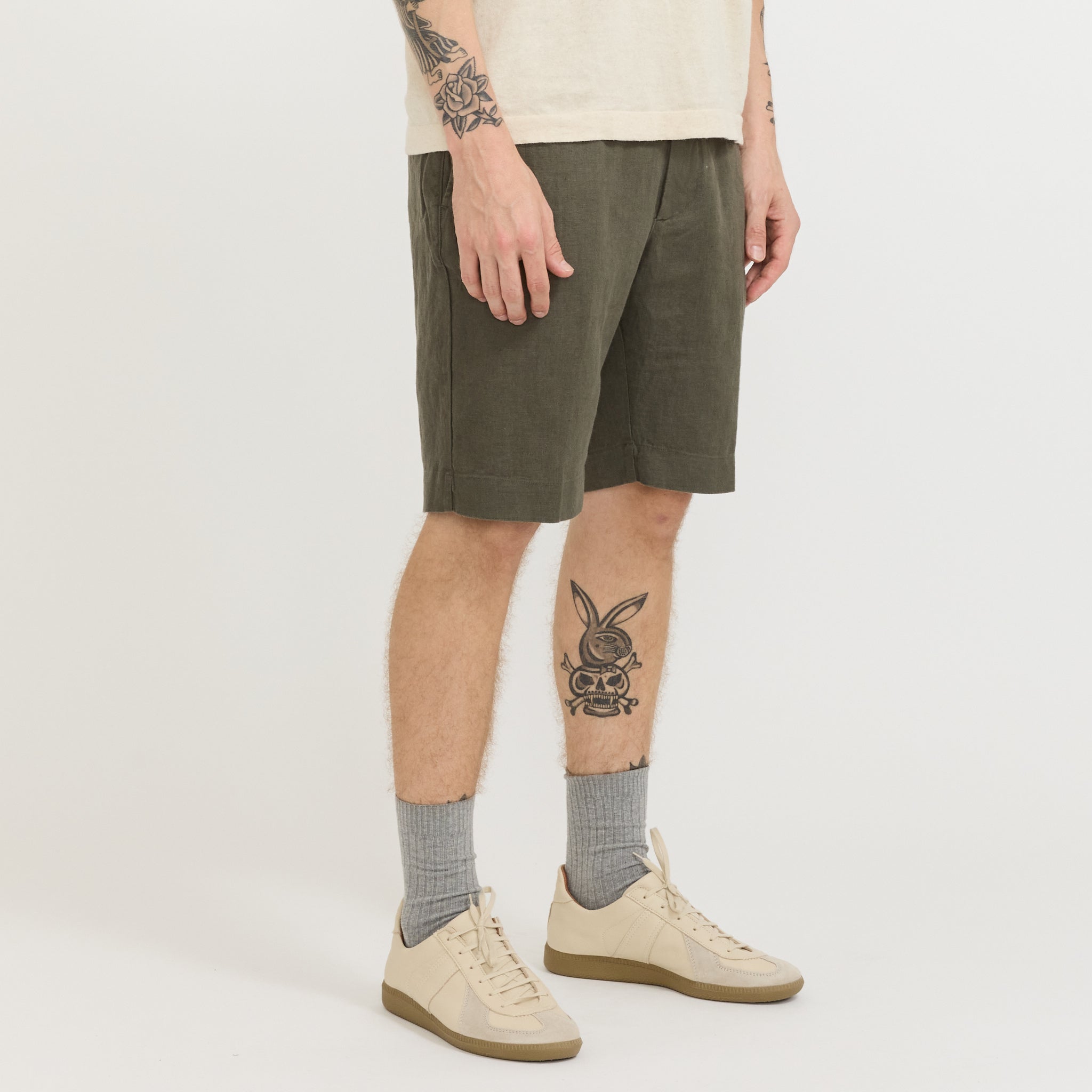 Billie Shorts Croc Green