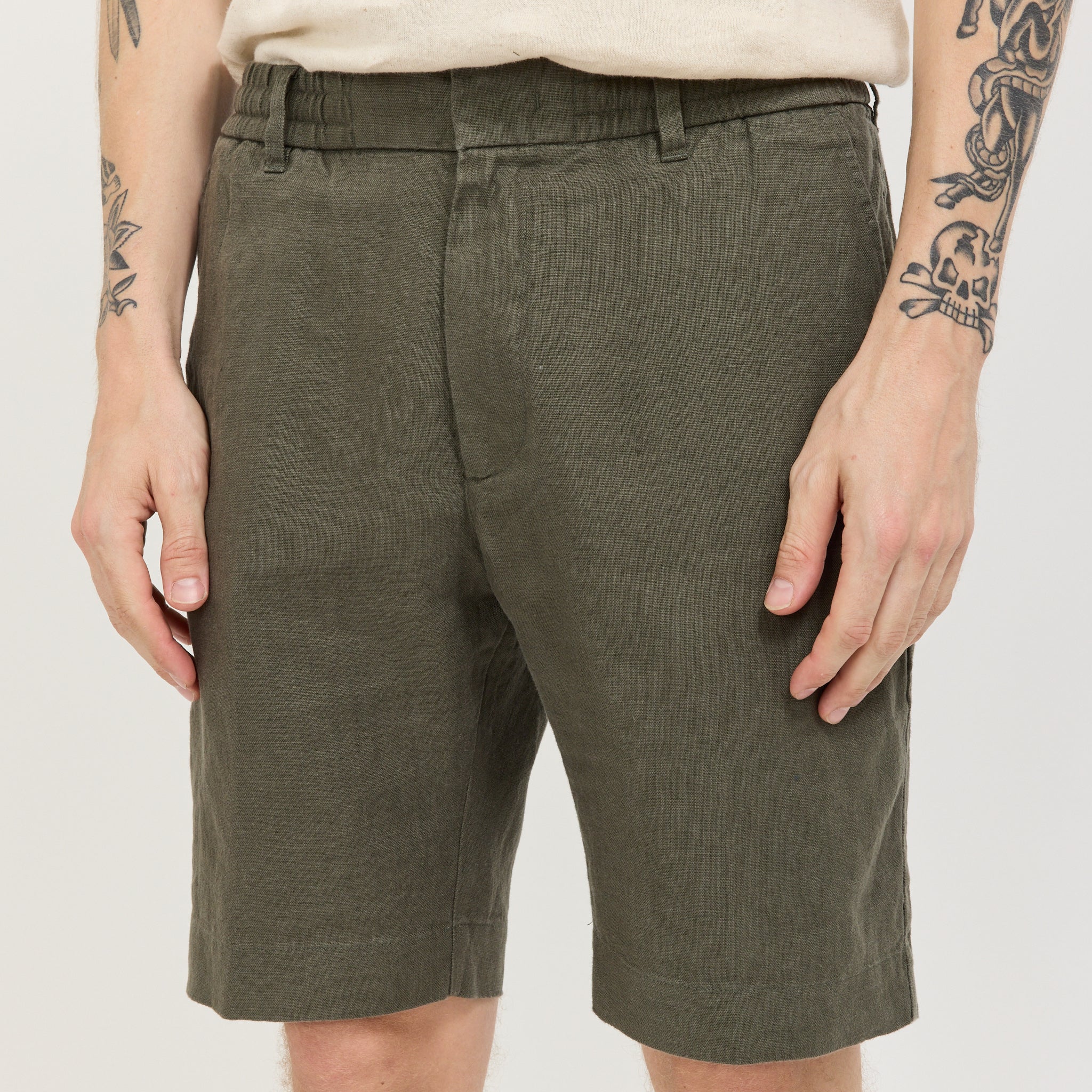 Billie Shorts Croc Green