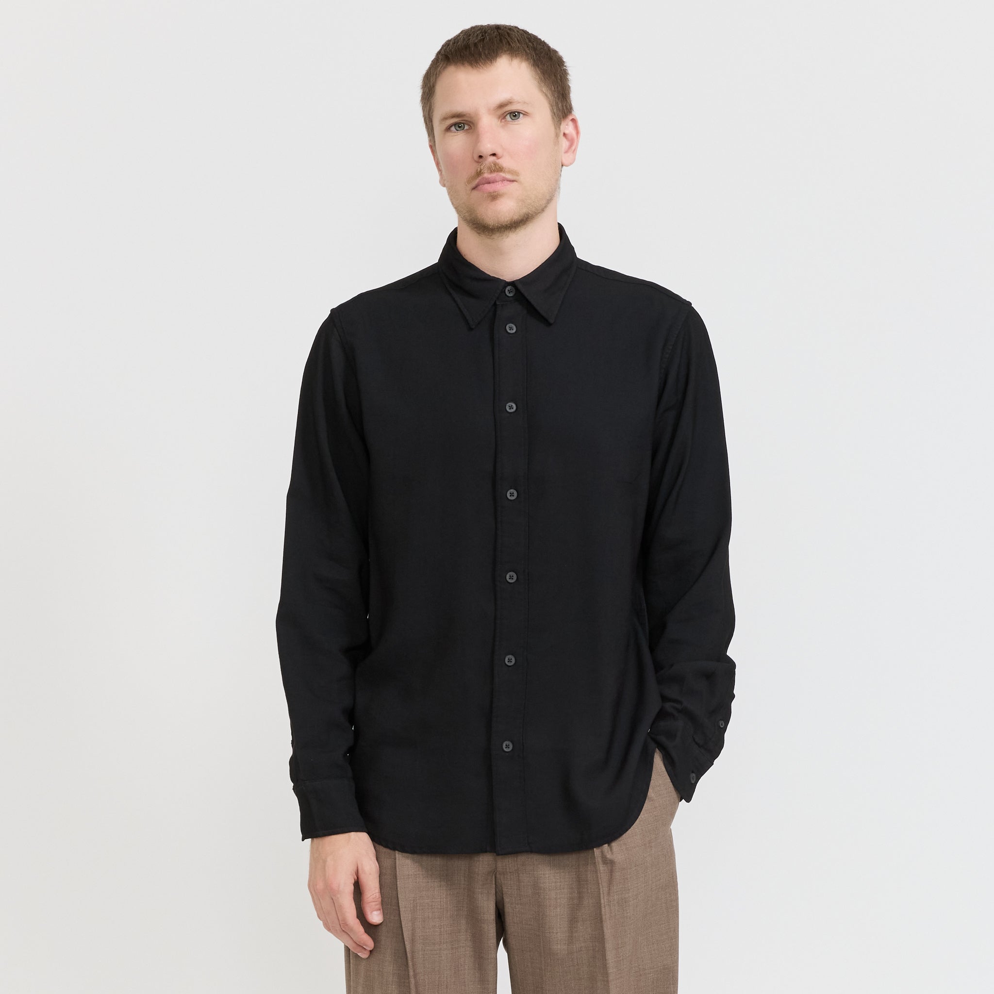 NN07 | Colby Shirt Black | Maplestore