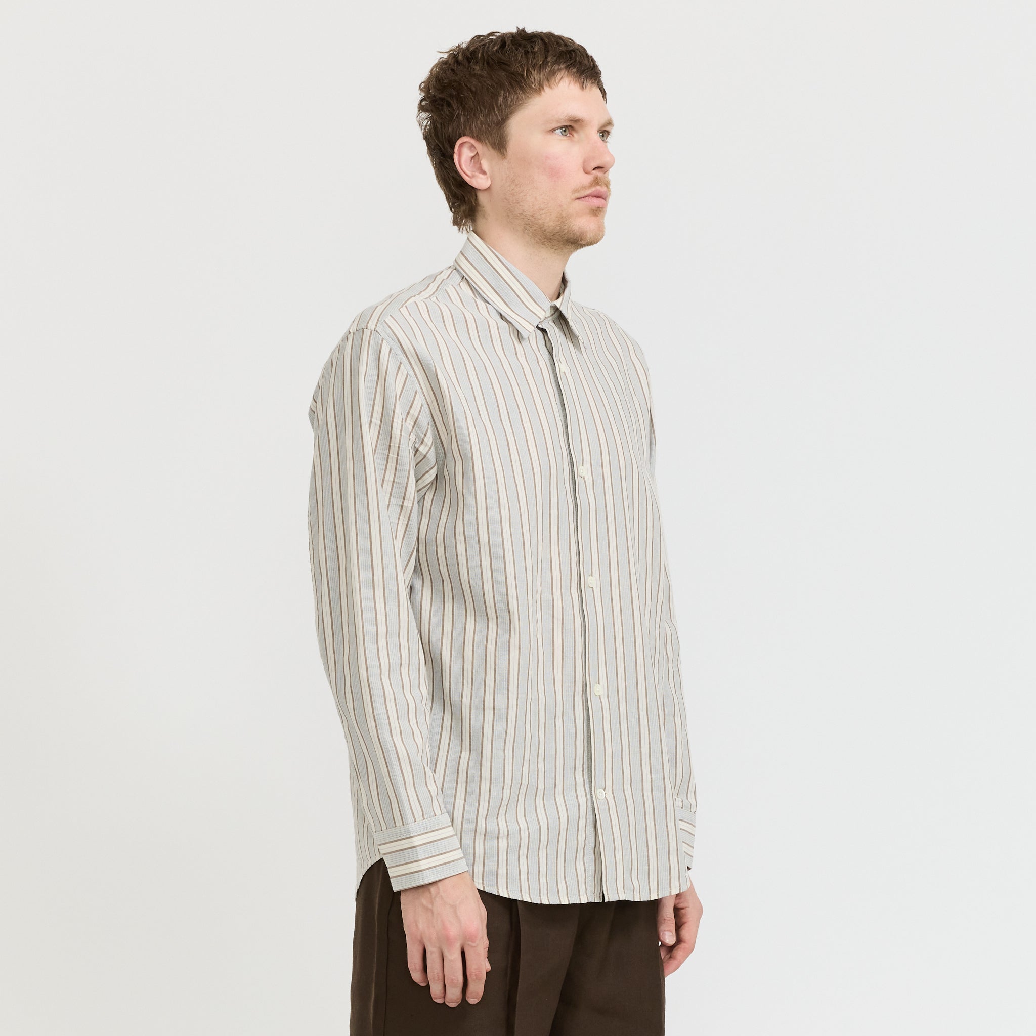 Freddy Shirt Brown Stripe