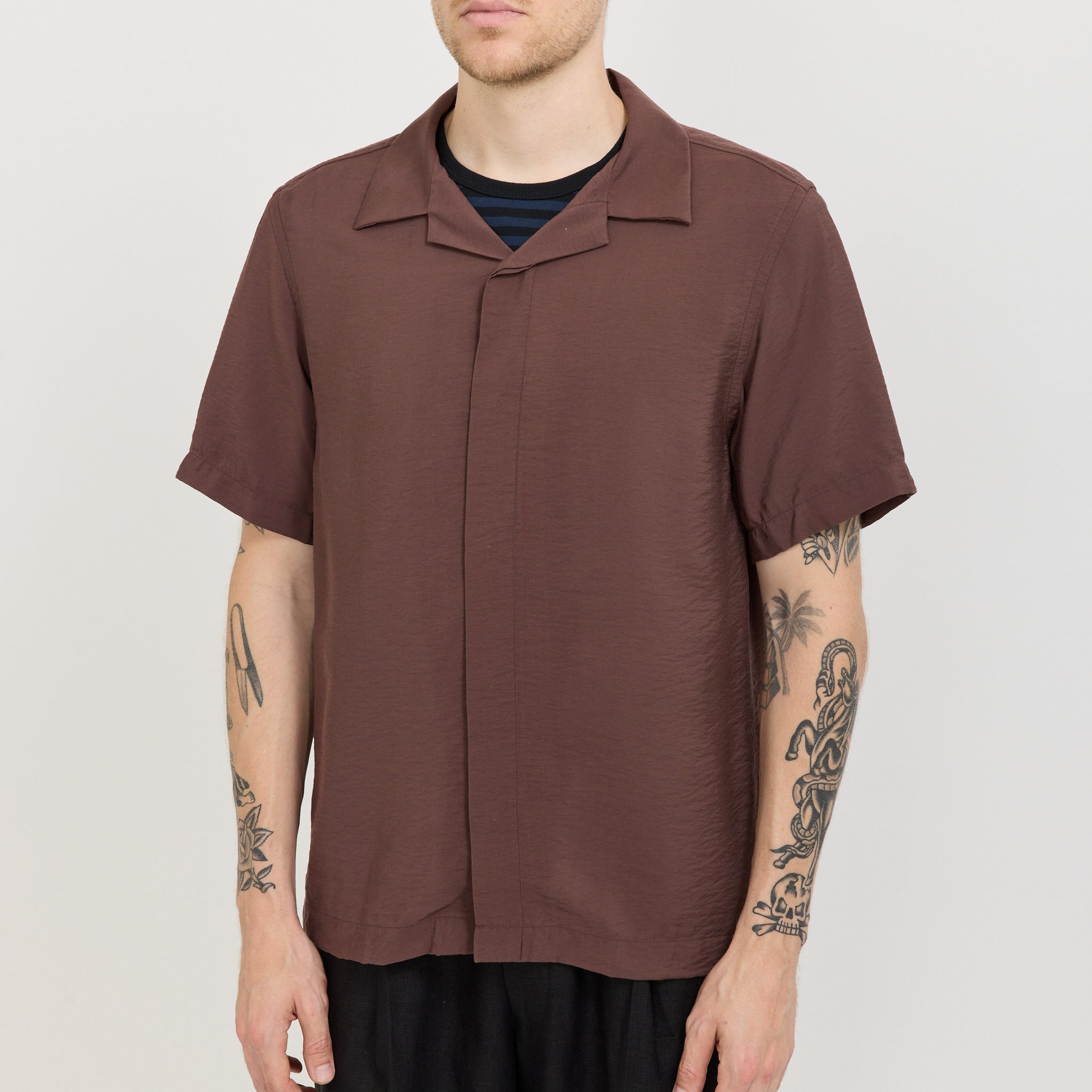 Hank SS Shirt Coffee